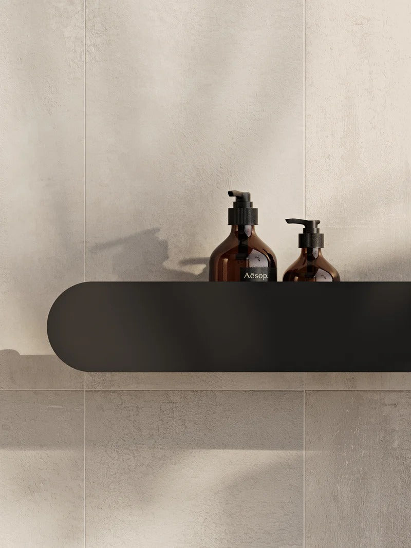 Wall-Mounted Bathroom Shelf with Towel Bar & Toilet Paper Holder