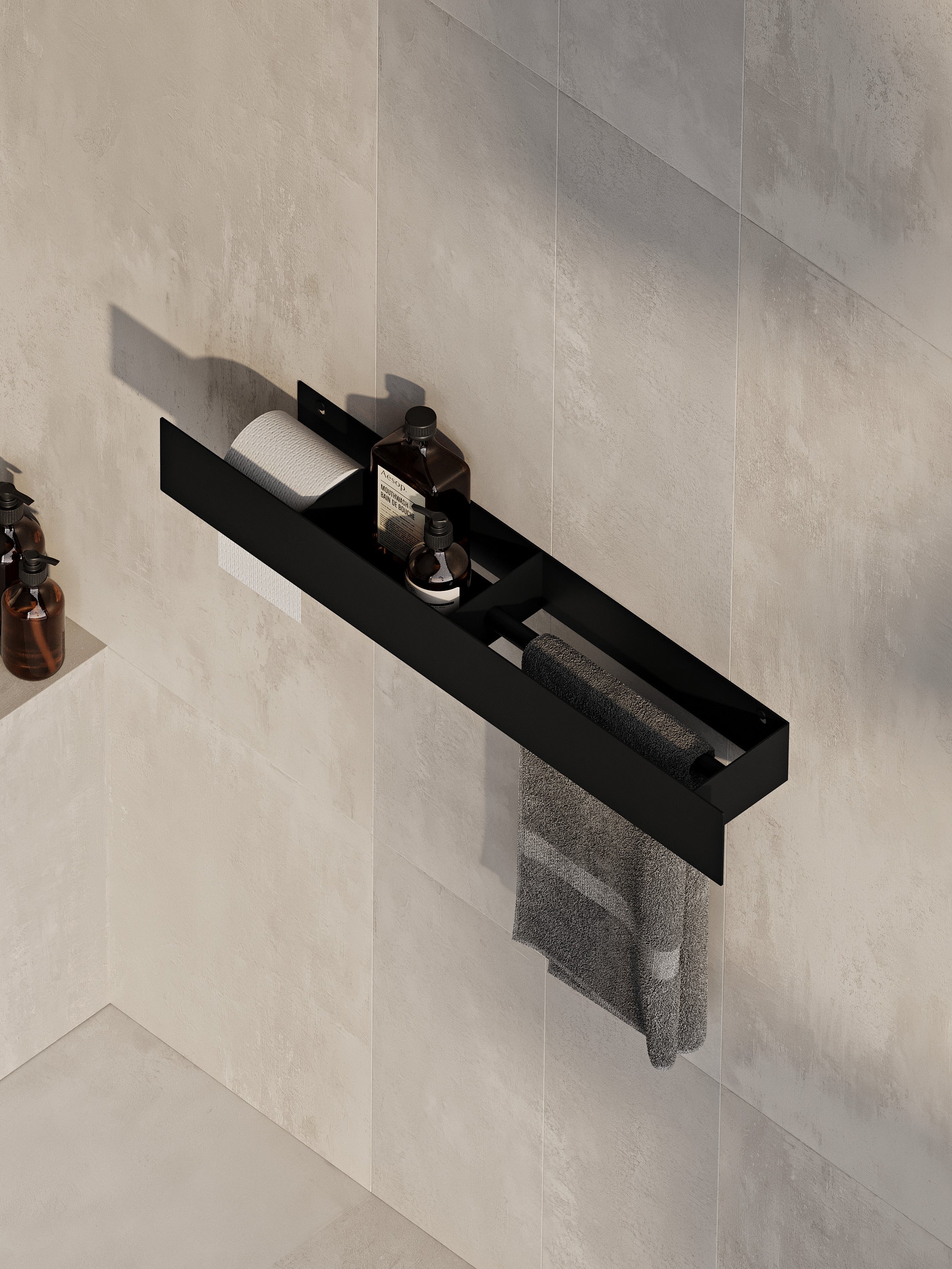 Portasciugamani e porta carta igienica