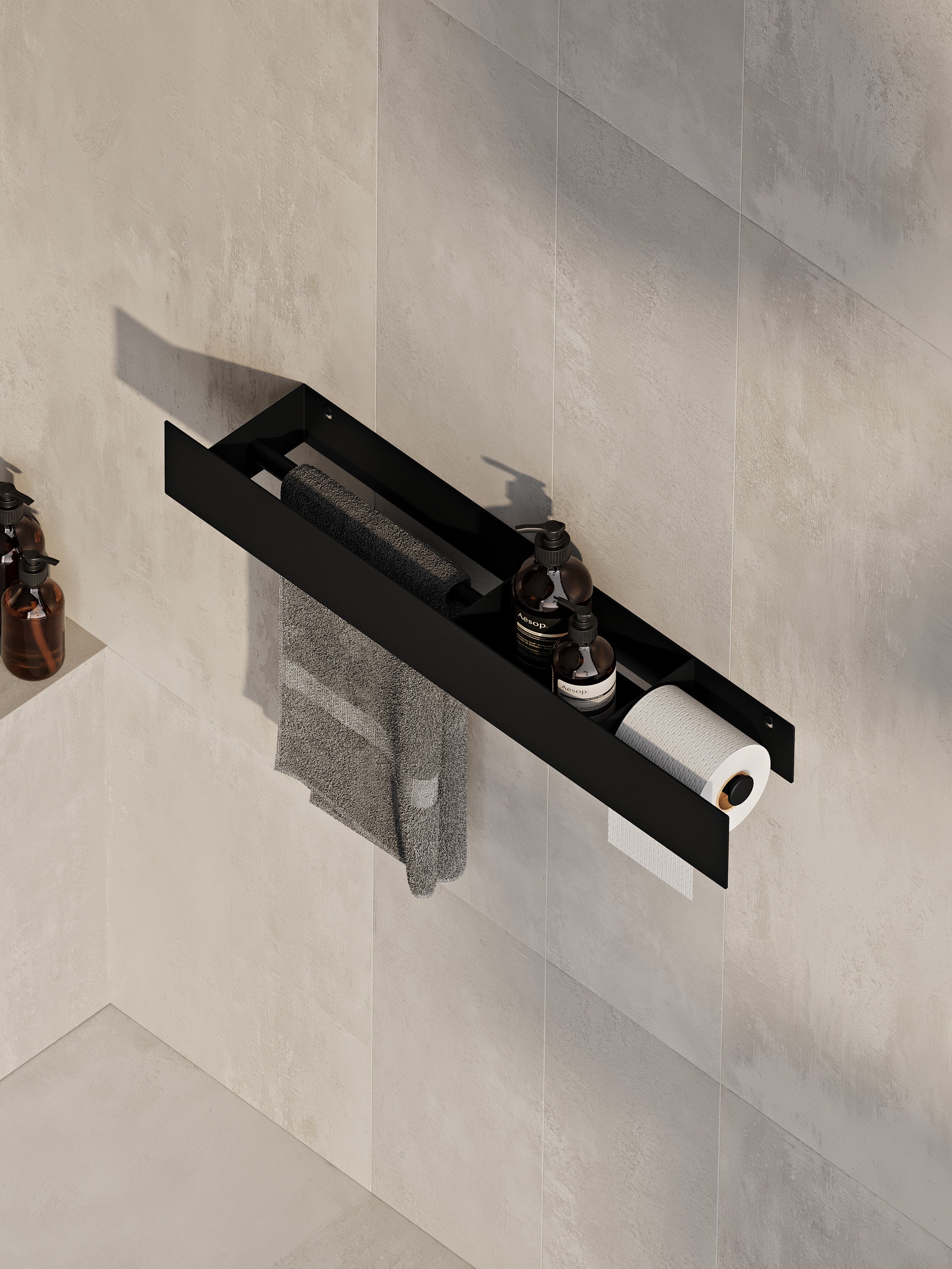 Portasciugamani e porta carta igienica