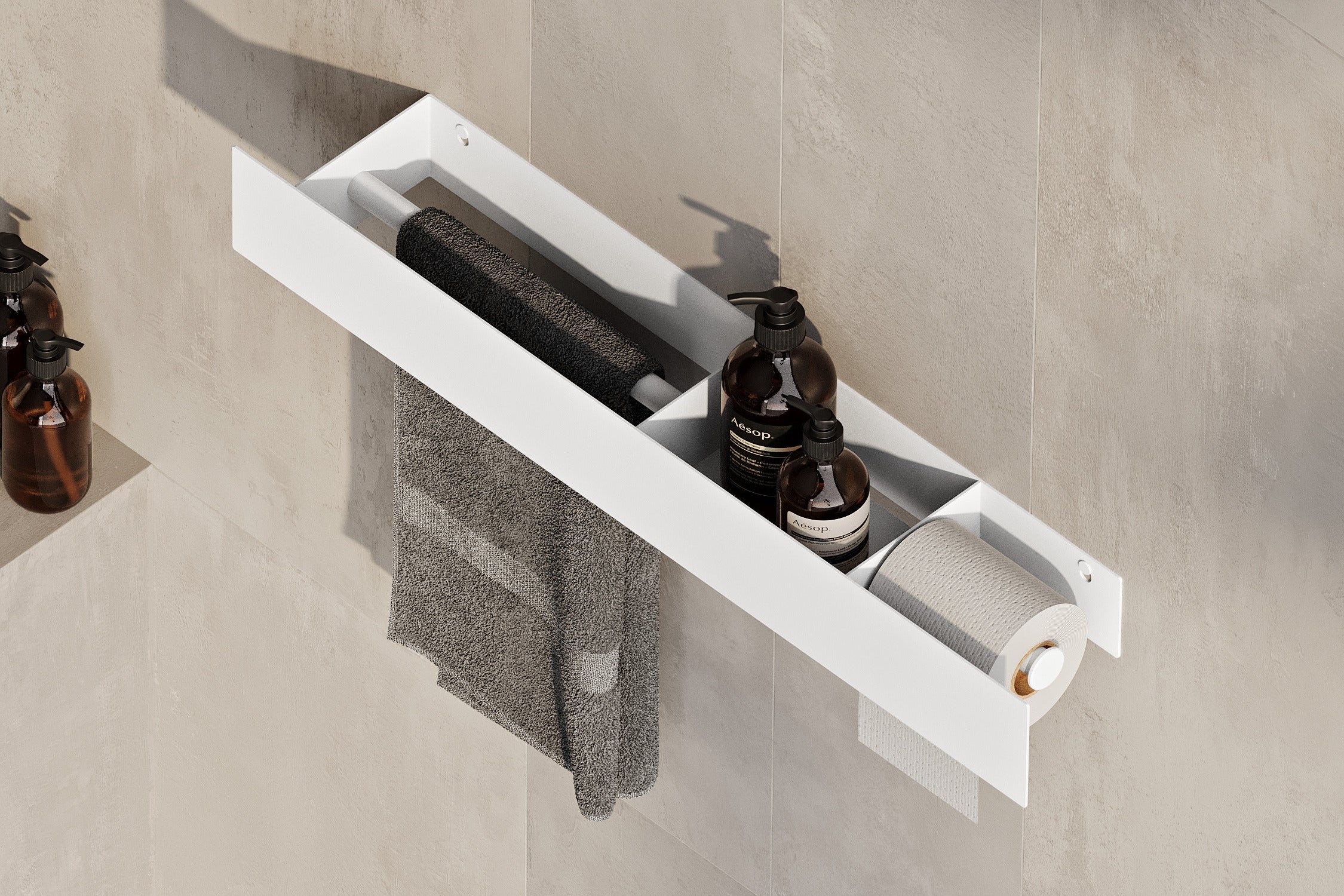 Portasciugamani e porta carta igienica