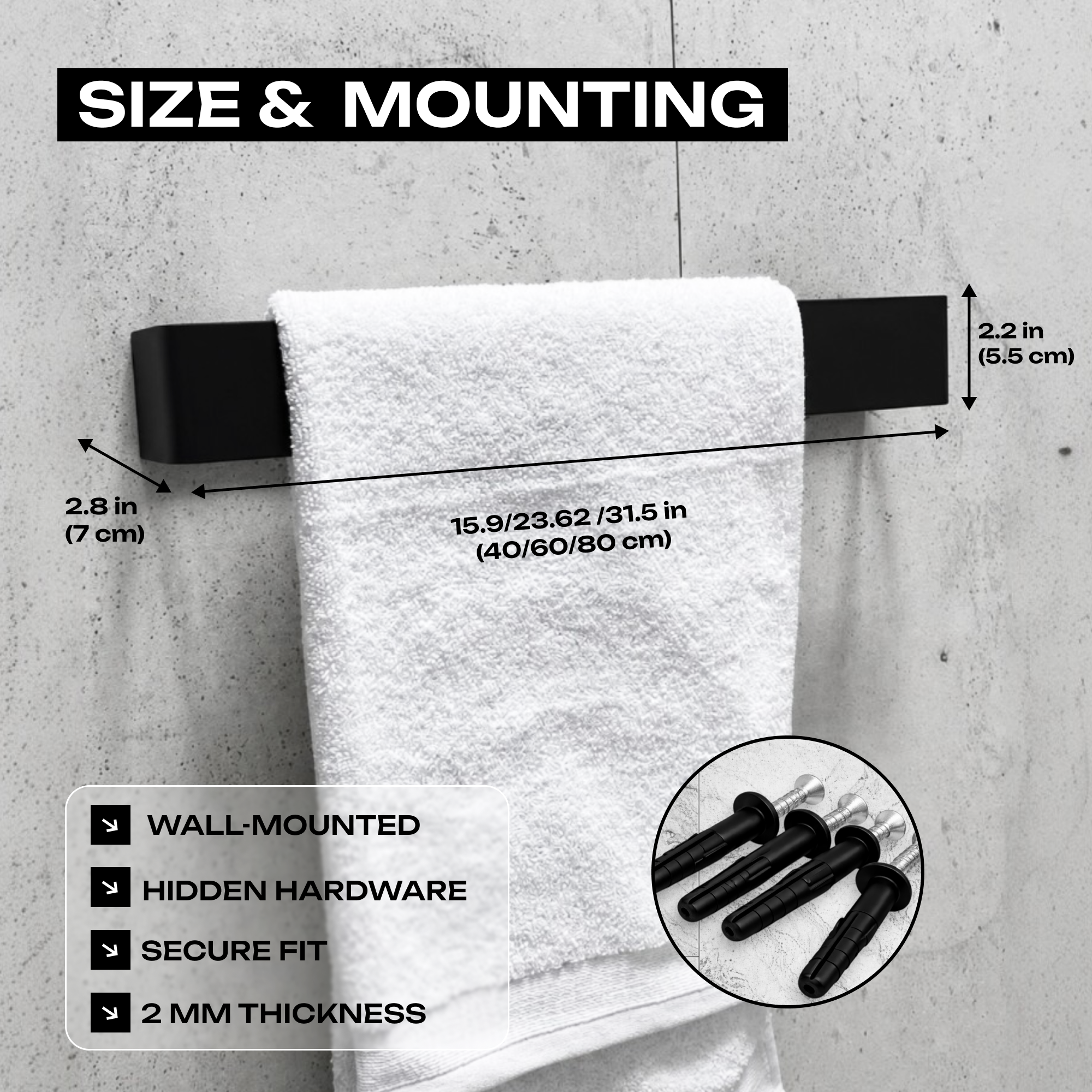 Steel Towel Holder
