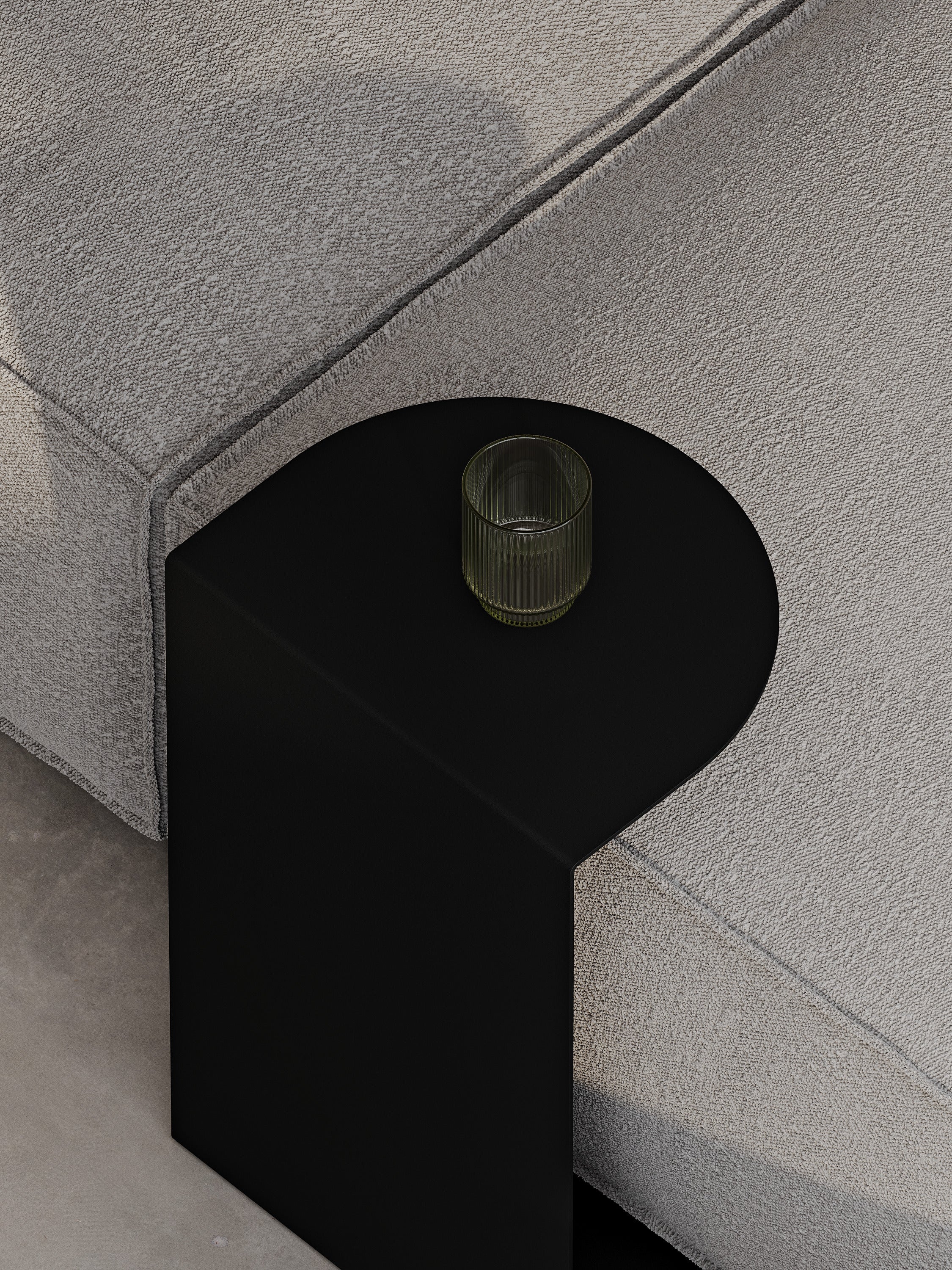 Tavolino da caffè minimalista in metallo