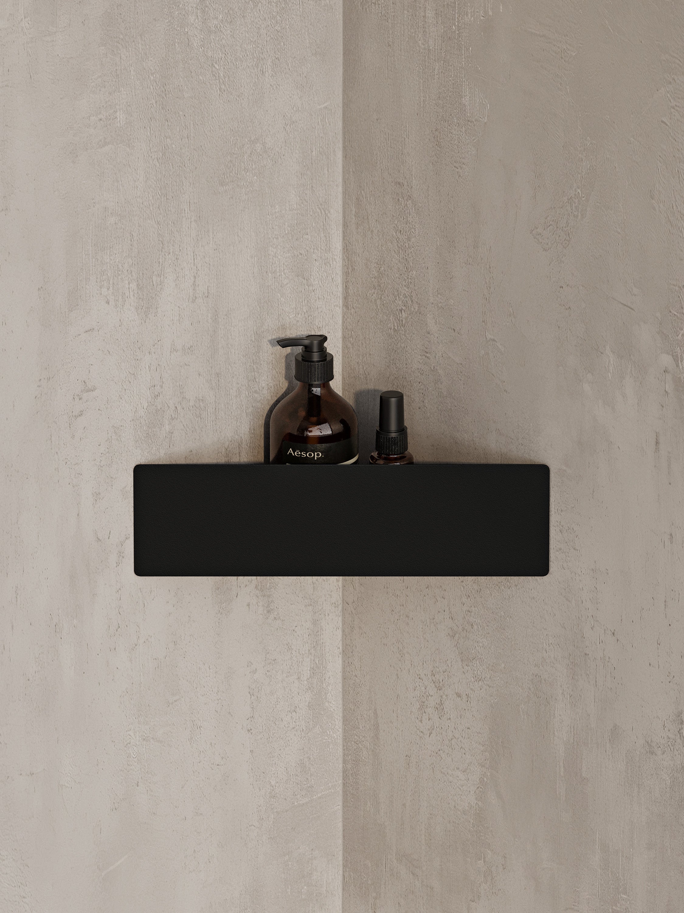 Wall-Mounted Corner Shower Shelf