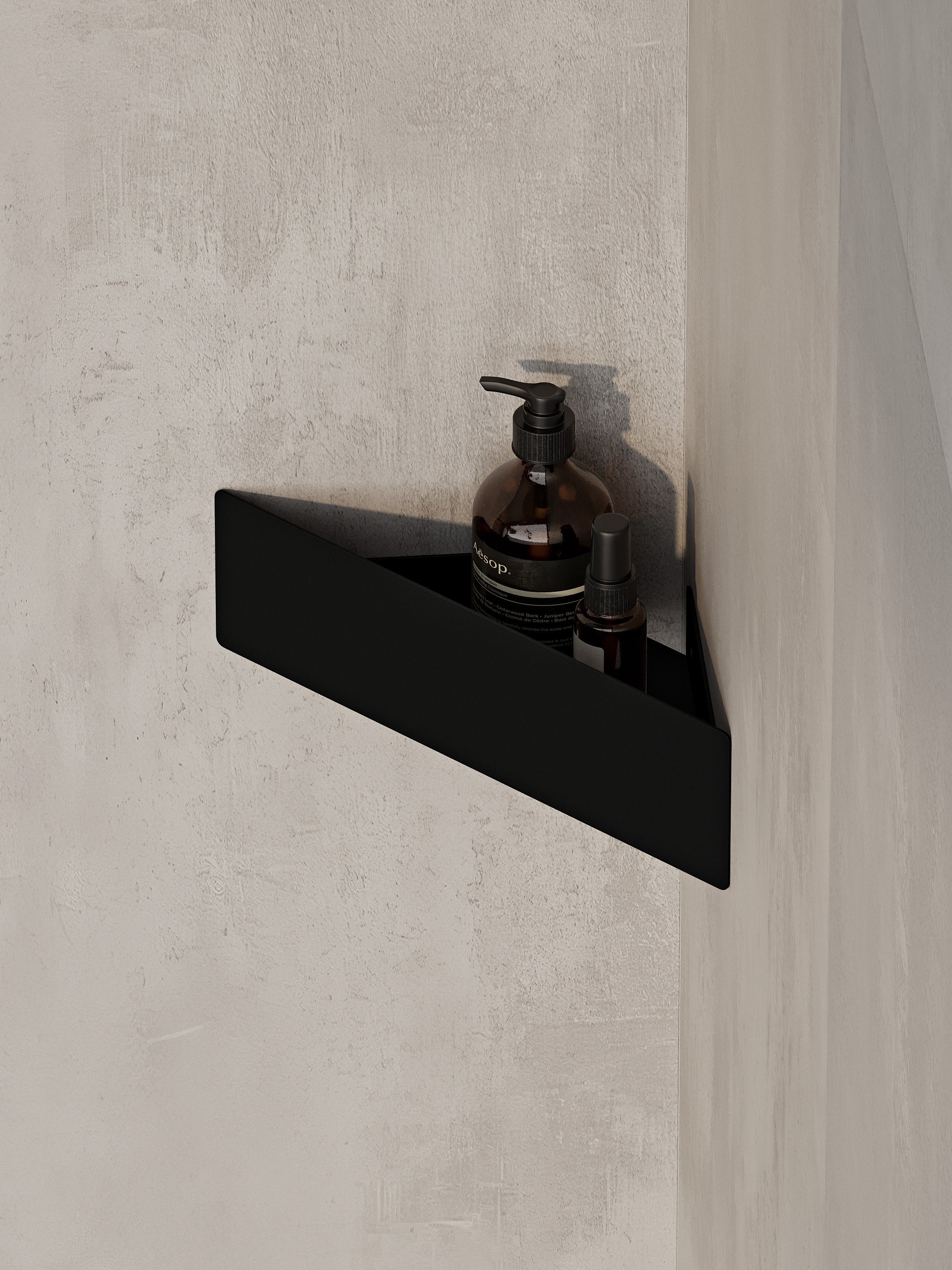 Wall-Mounted Corner Shower Shelf