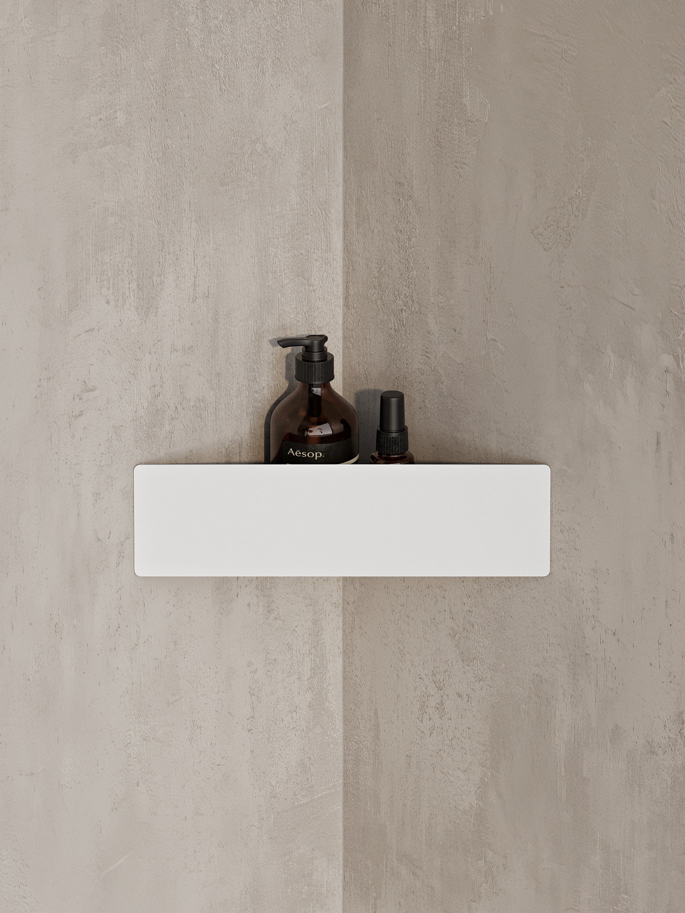 Wall-Mounted Corner Shower Shelf