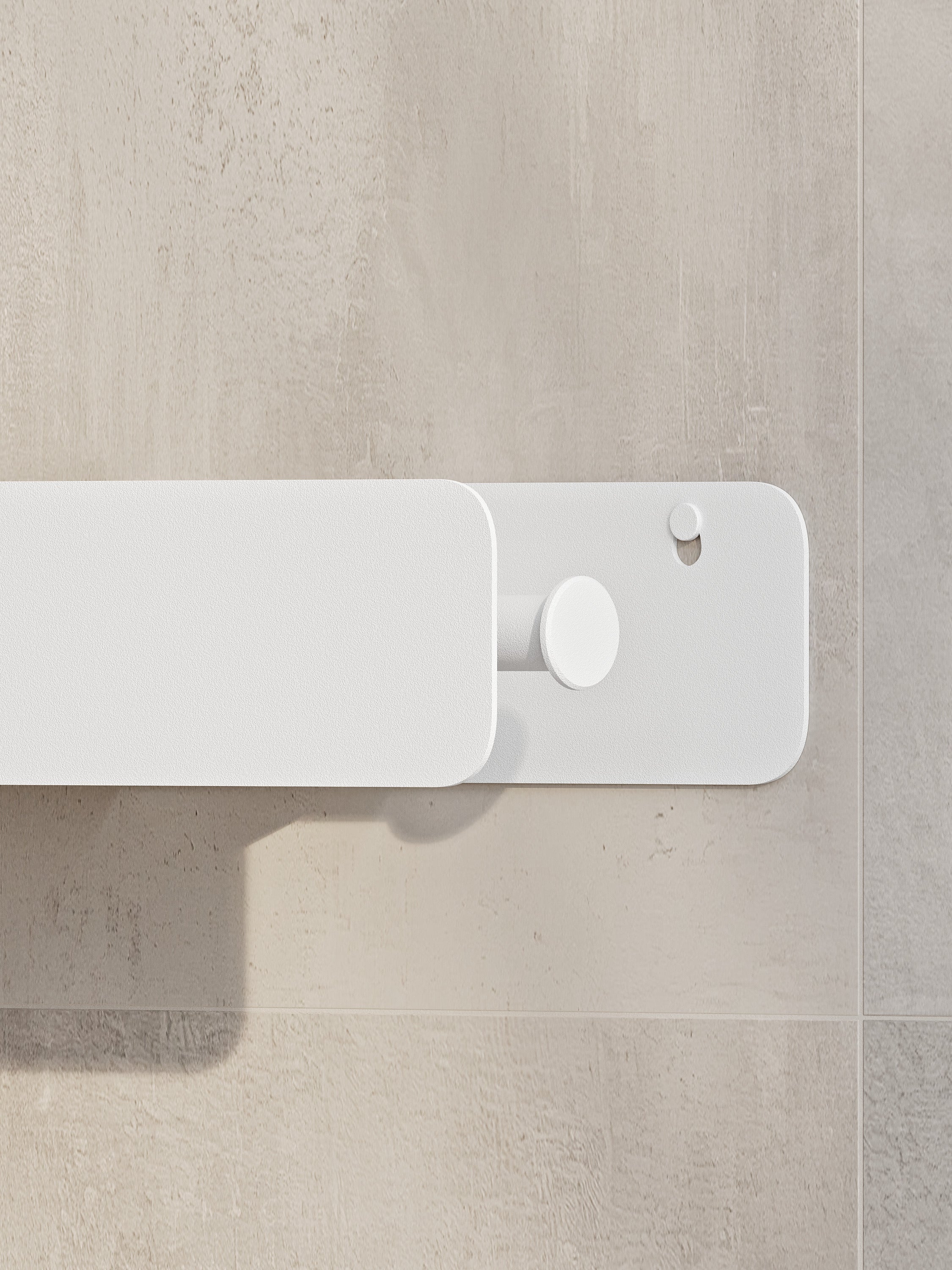 Modern Steel Toilet Paper Holder with Shelf