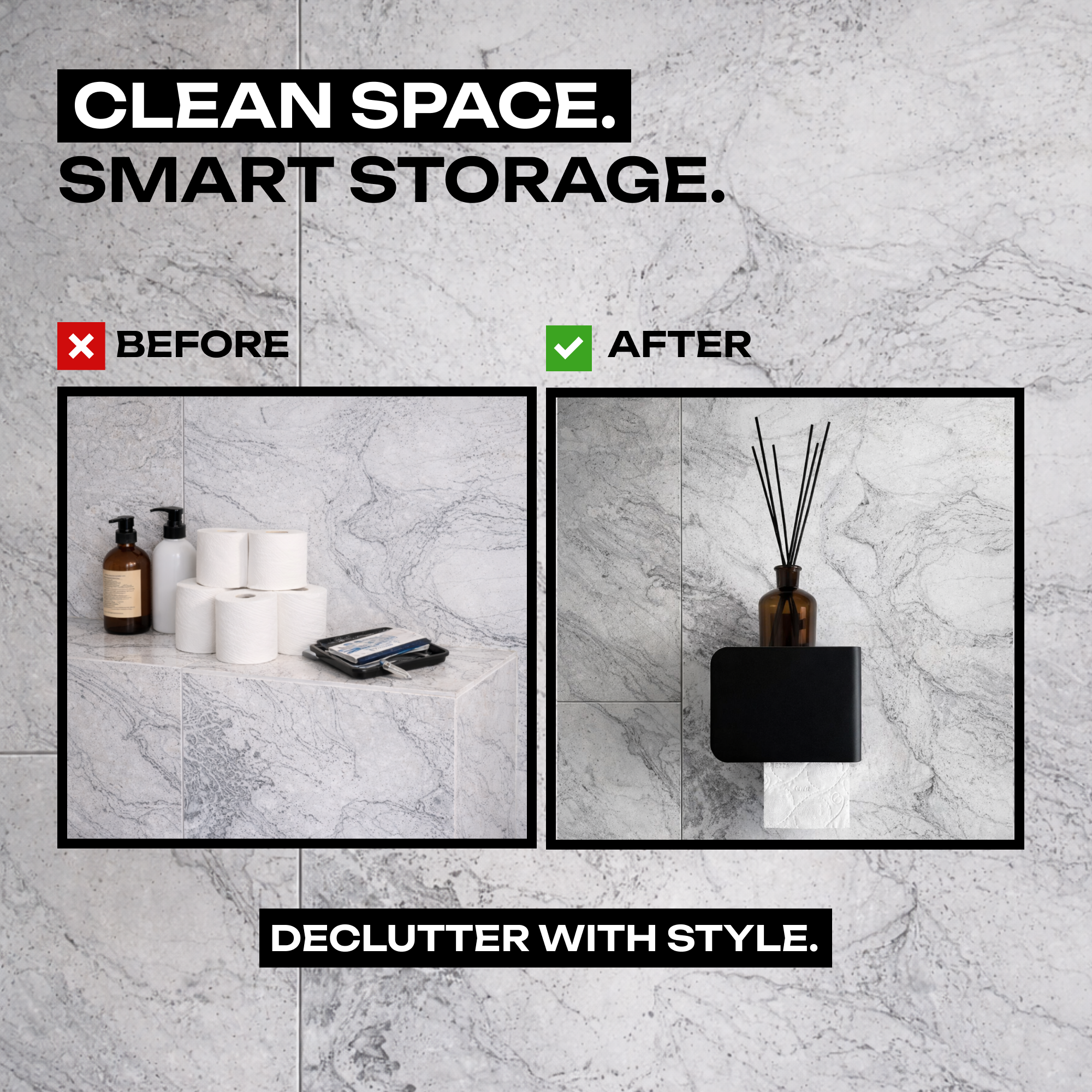 Steel Toilet Paper Holder with Shelf