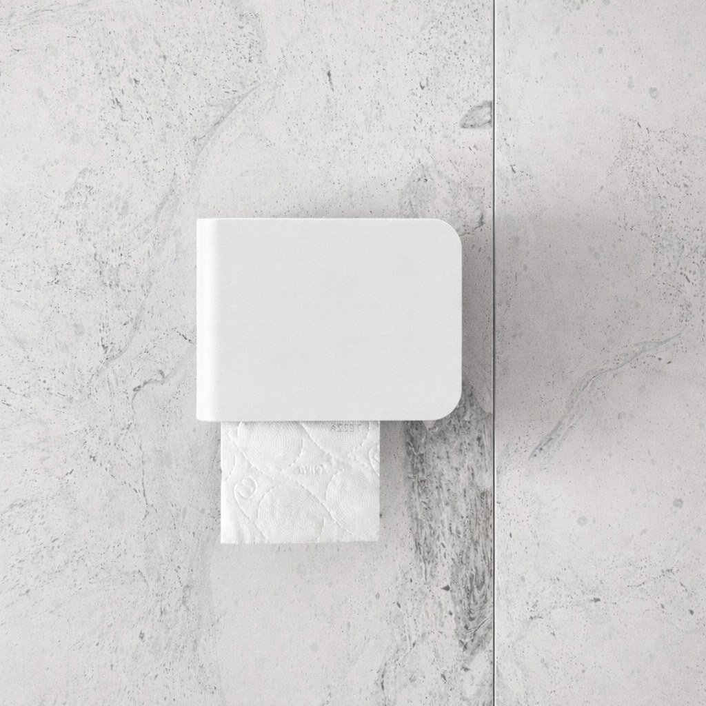 Steel Toilet Paper Holder with Shelf