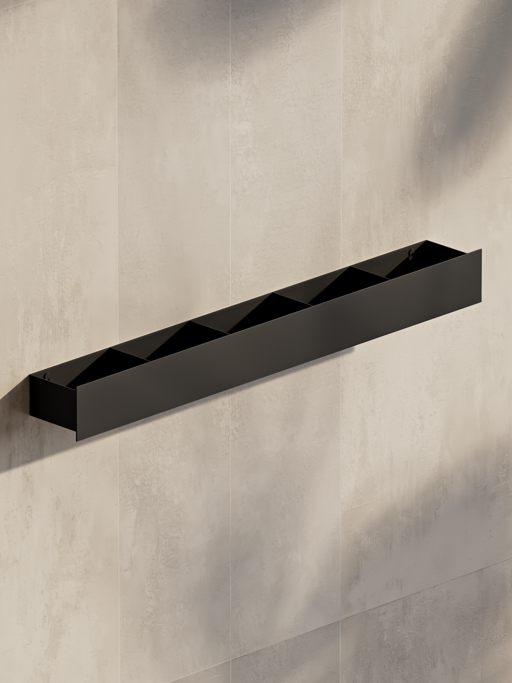 Wall-Mounted Metal Bathroom Shelf – Stainless Steel, Minimalist Design
