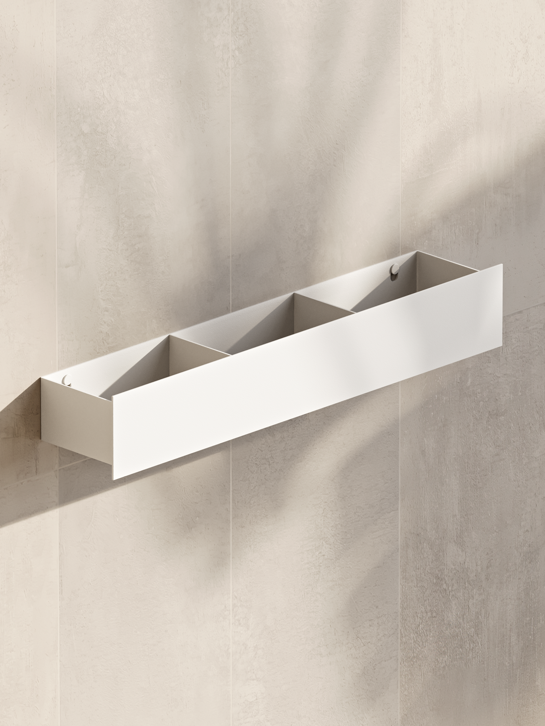 Wall-Mounted Metal Bathroom Shelf – Stainless Steel, Minimalist Design