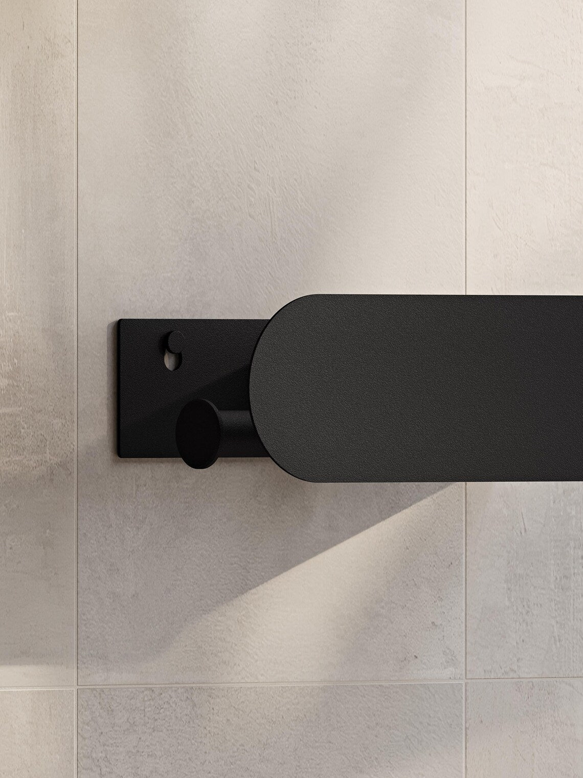 Minimalist Wall-Mounted Toilet Paper Holder with Shelf