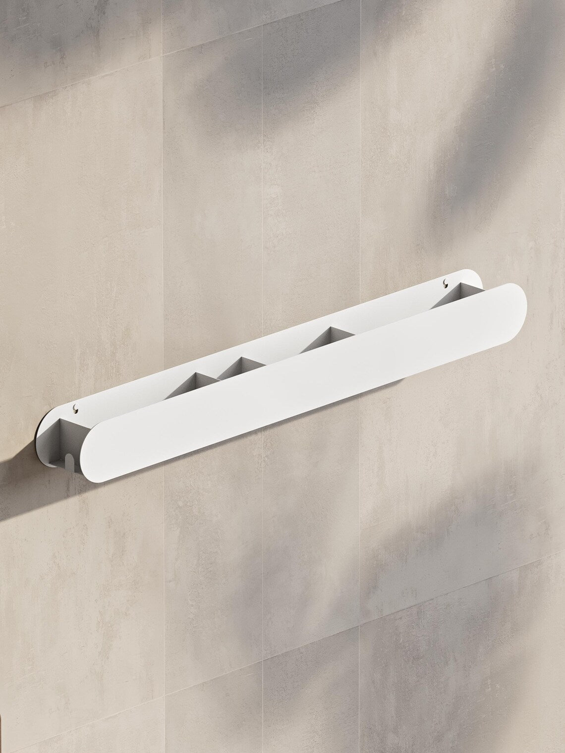 Mensola da bagno nera da parete – Mensola portaoggetti galleggiante in metallo per articoli da toeletta