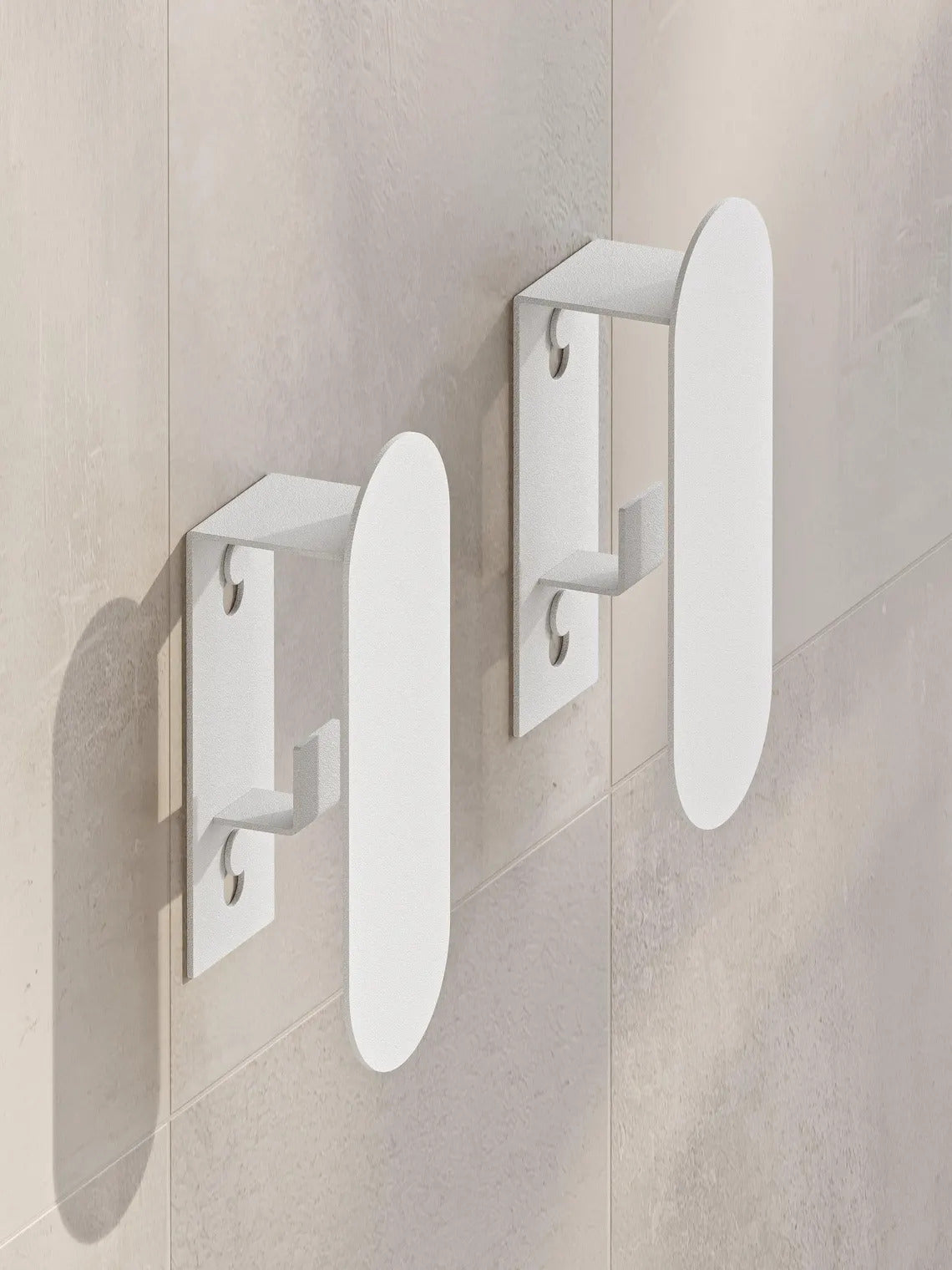Gancio da parete minimalista in acciaio – Moderno portasciugamani e accappatoi per il bagno