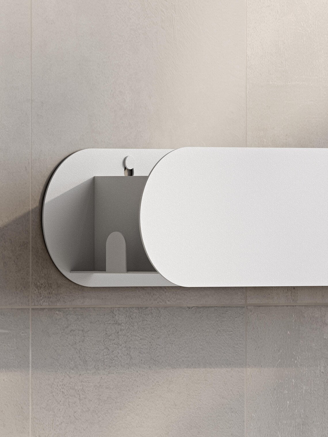 Black Wall Mounted Bathroom Shelf – Metal Floating Storage Rack for Toiletries