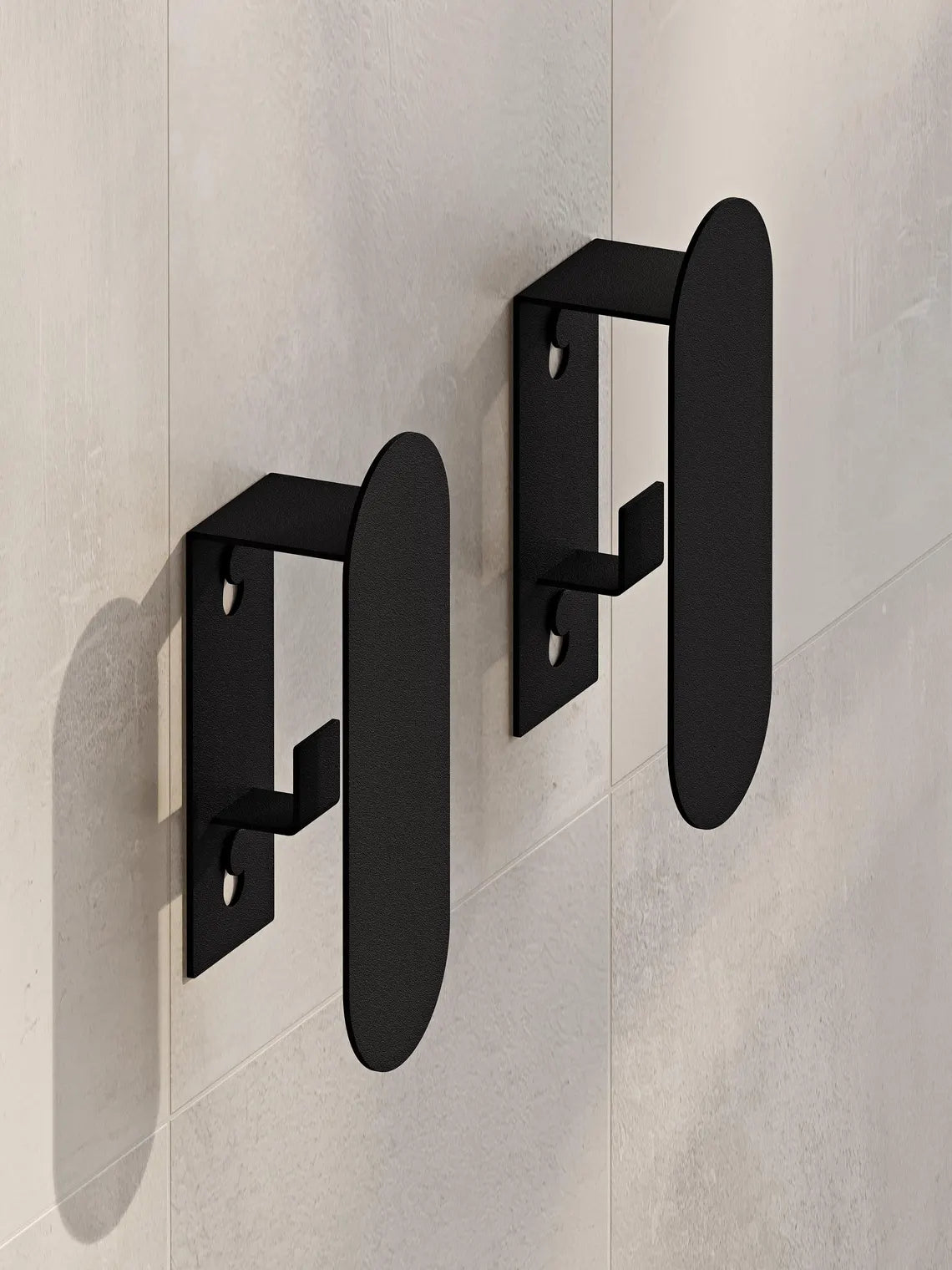 Gancio da parete minimalista in acciaio – Moderno portasciugamani e accappatoi per il bagno