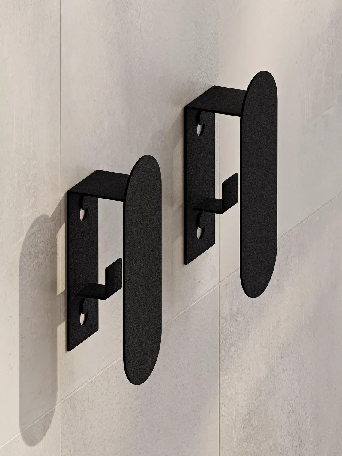 Gancio da parete minimalista in acciaio – Moderno portasciugamani e accappatoi per il bagno