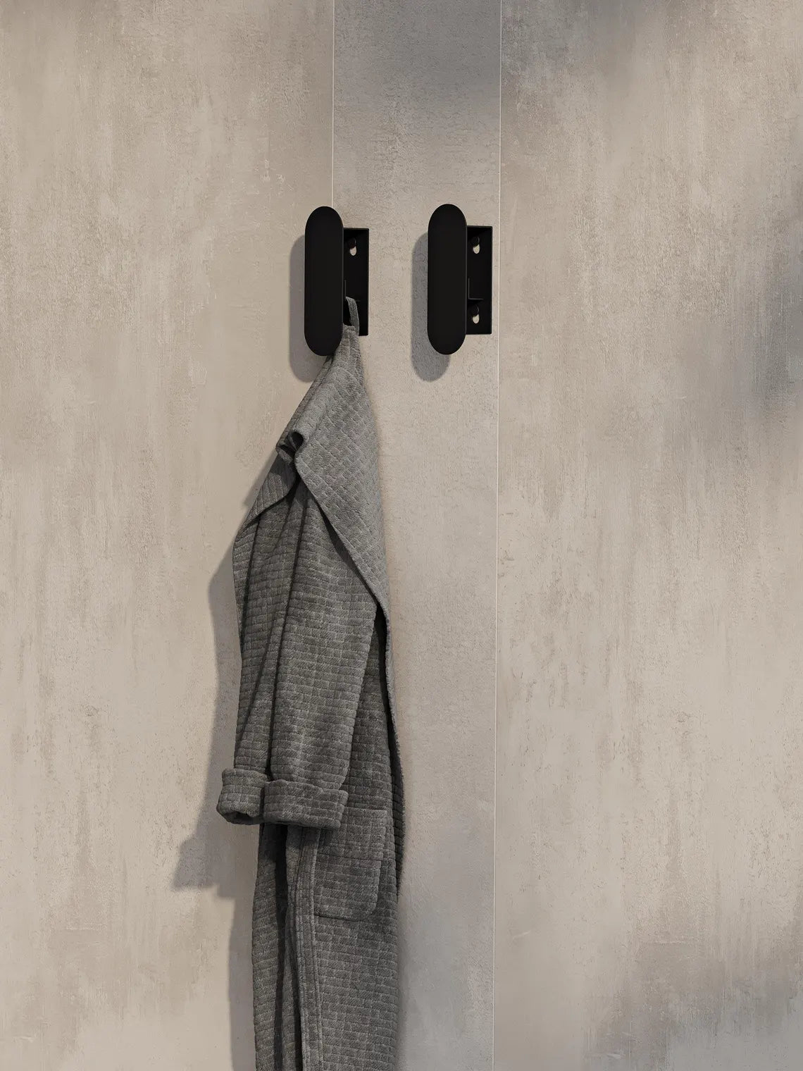 Gancio da parete minimalista in acciaio – Moderno portasciugamani e accappatoi per il bagno
