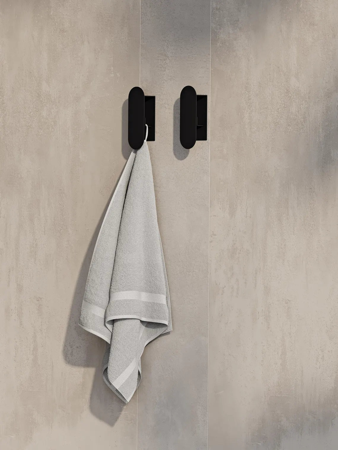 Gancio da parete minimalista in acciaio – Moderno portasciugamani e accappatoi per il bagno