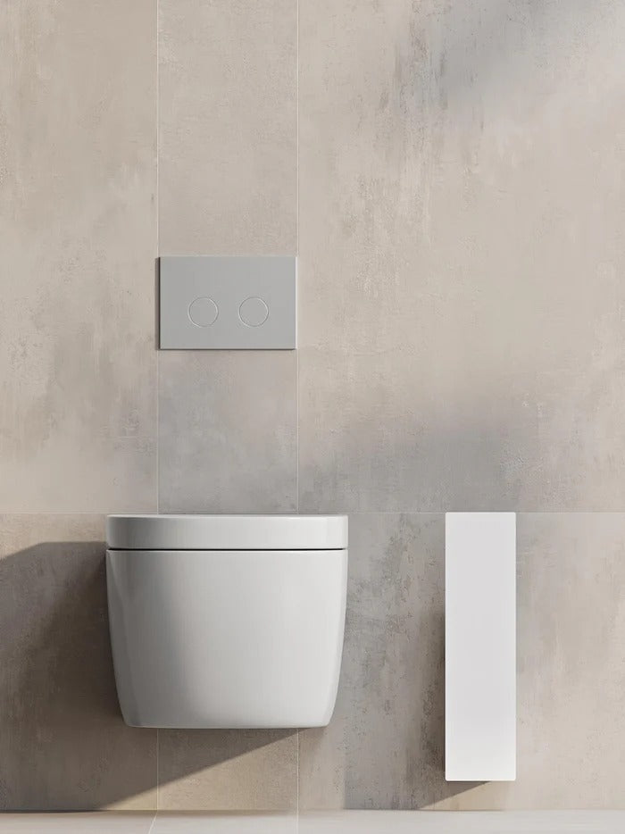 Wall-Mounted Toilet Brush Holder – Minimalist Bathroom Organizer
