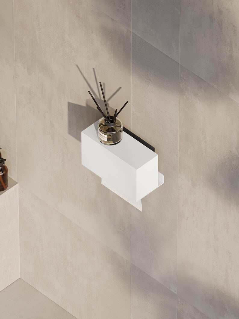 Wall-Mounted Steel Tissue Holder Closed Design