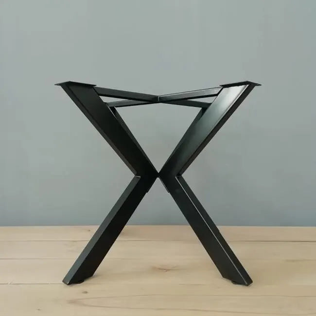 Industrial Black Metal Dining Table Legs