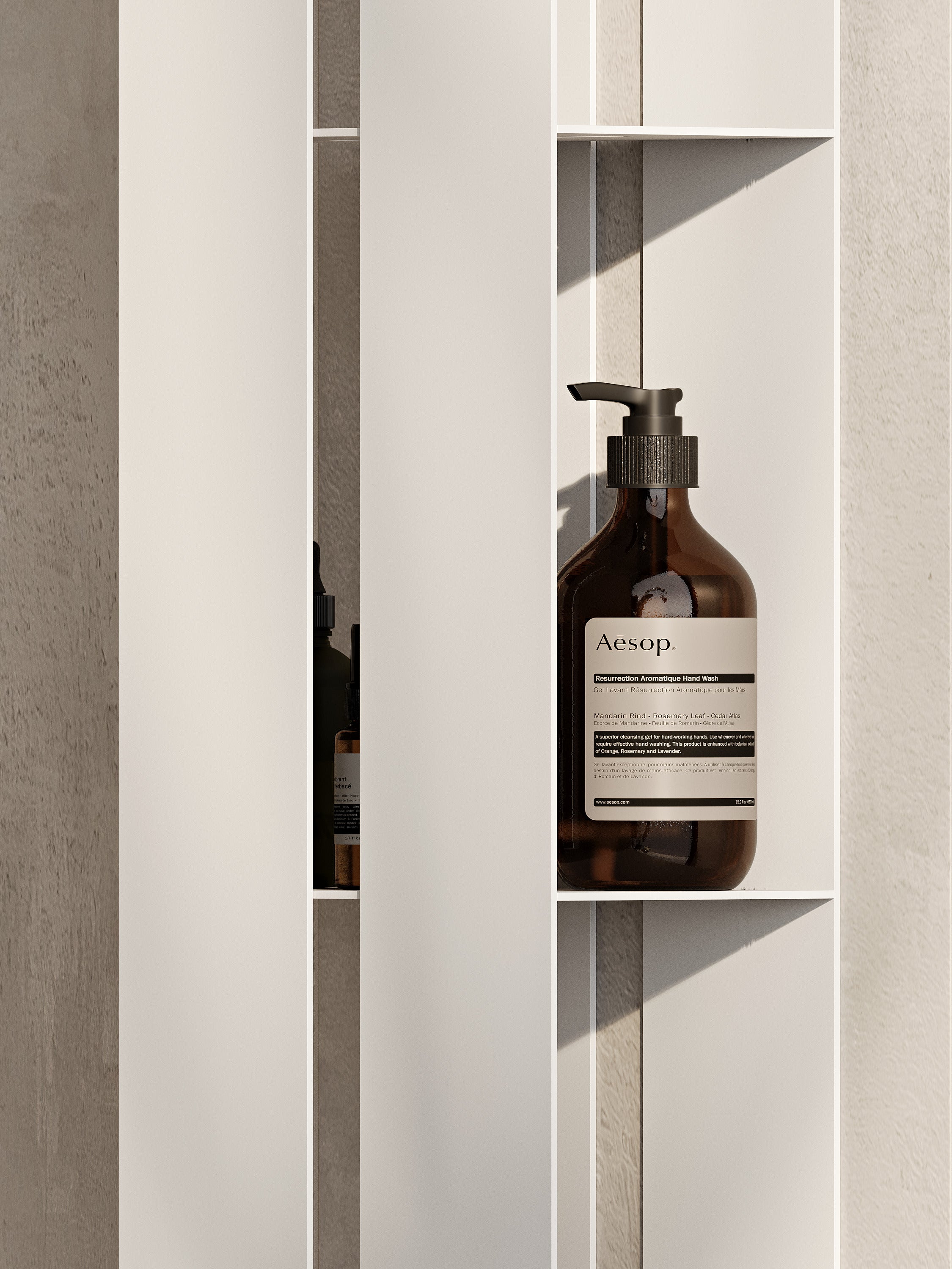 Vertical Metal Bathroom Shelf
