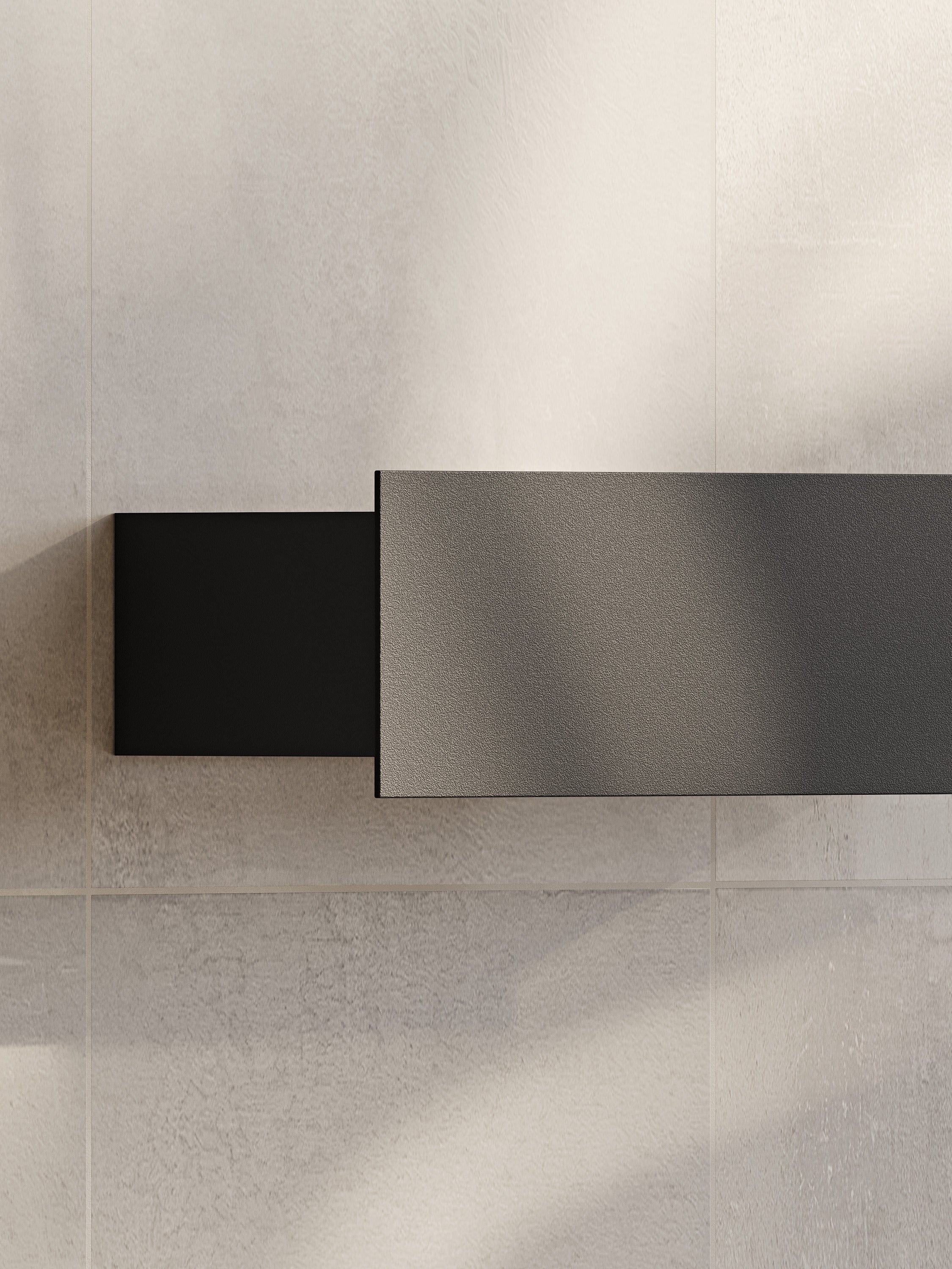Modern designer stainless steel bathroom shelf
