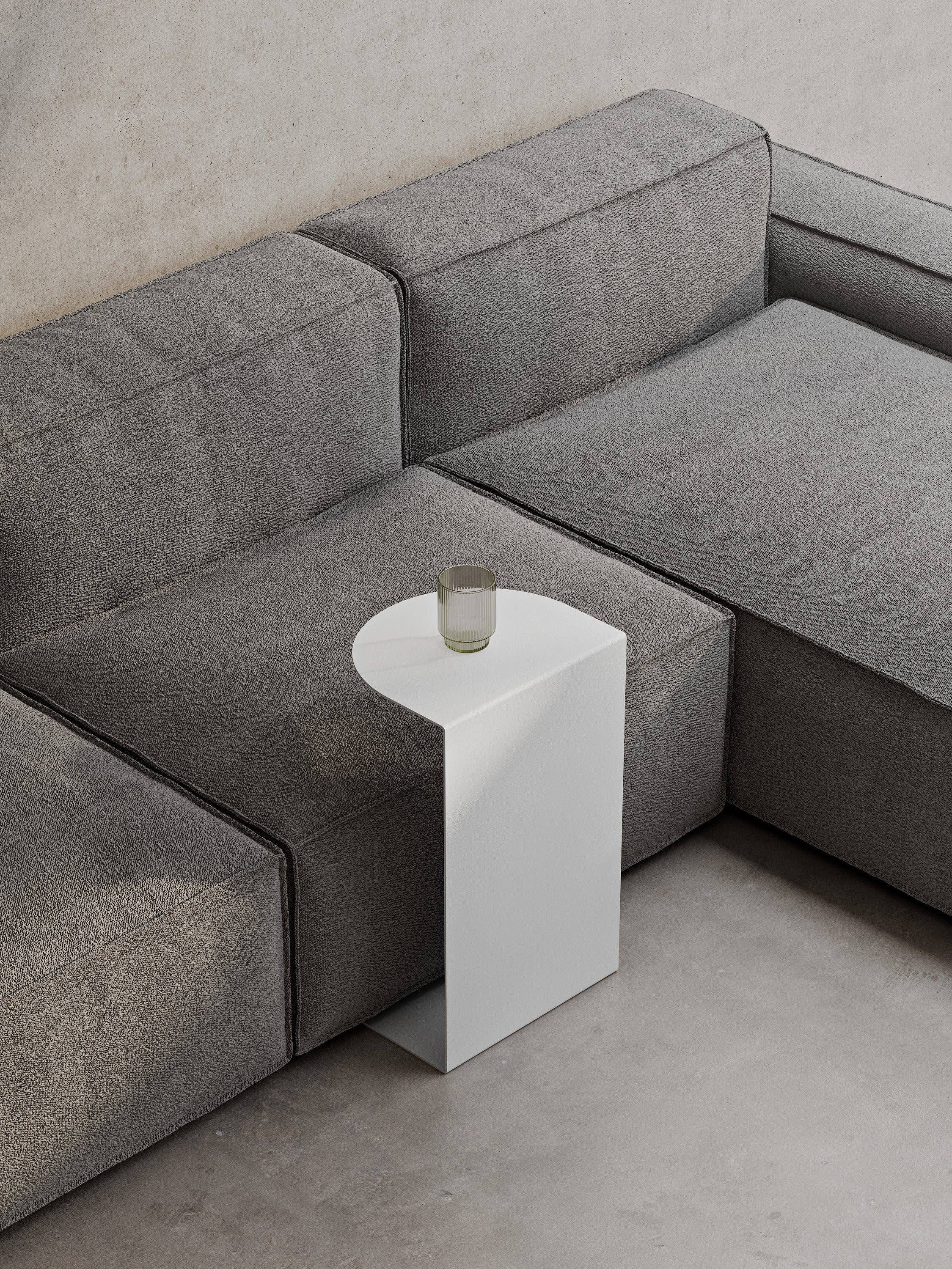 Tavolino da caffè minimalista in metallo