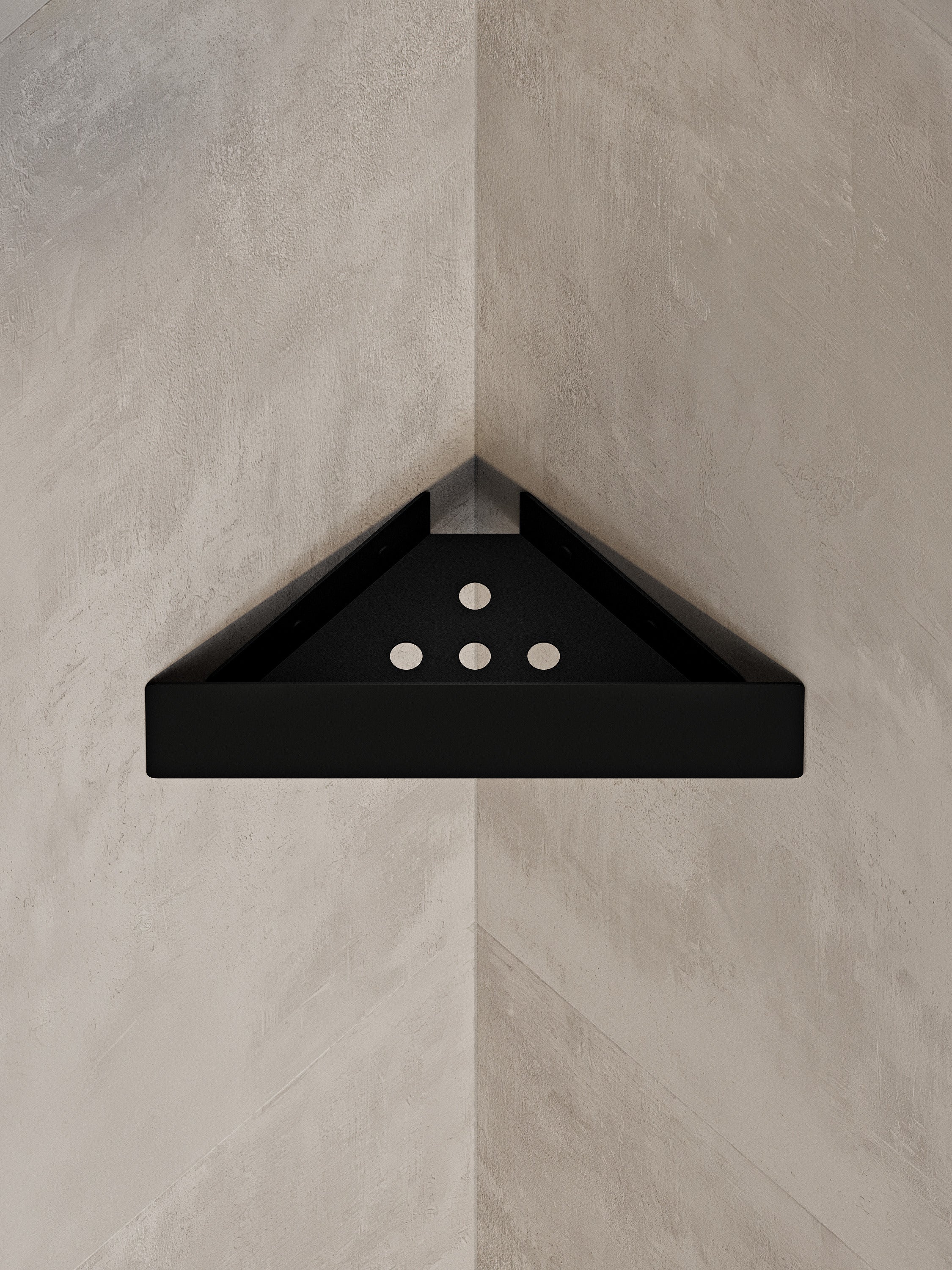 Wall-Mounted Corner Shower Shelf