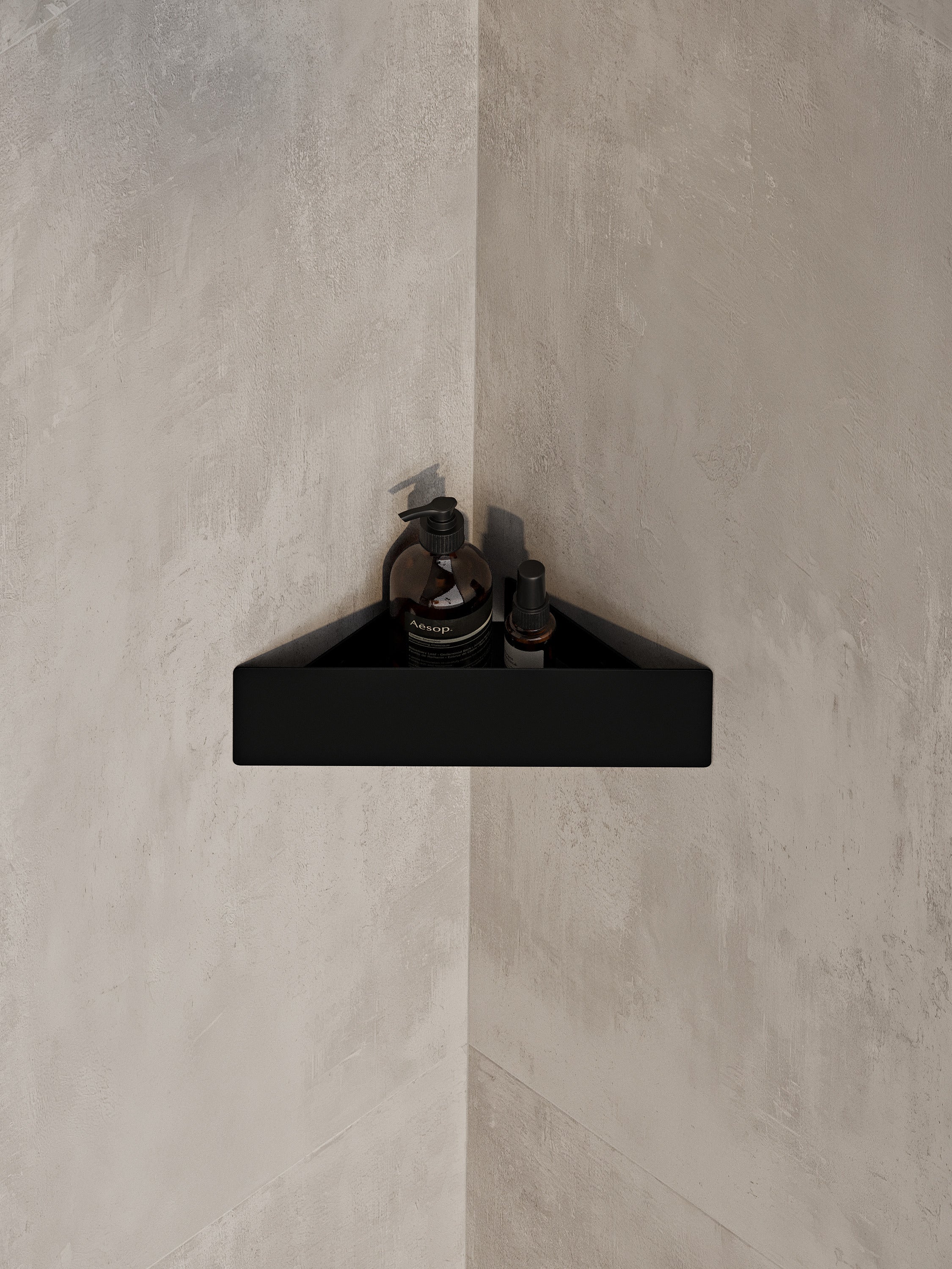Wall-Mounted Corner Shower Shelf