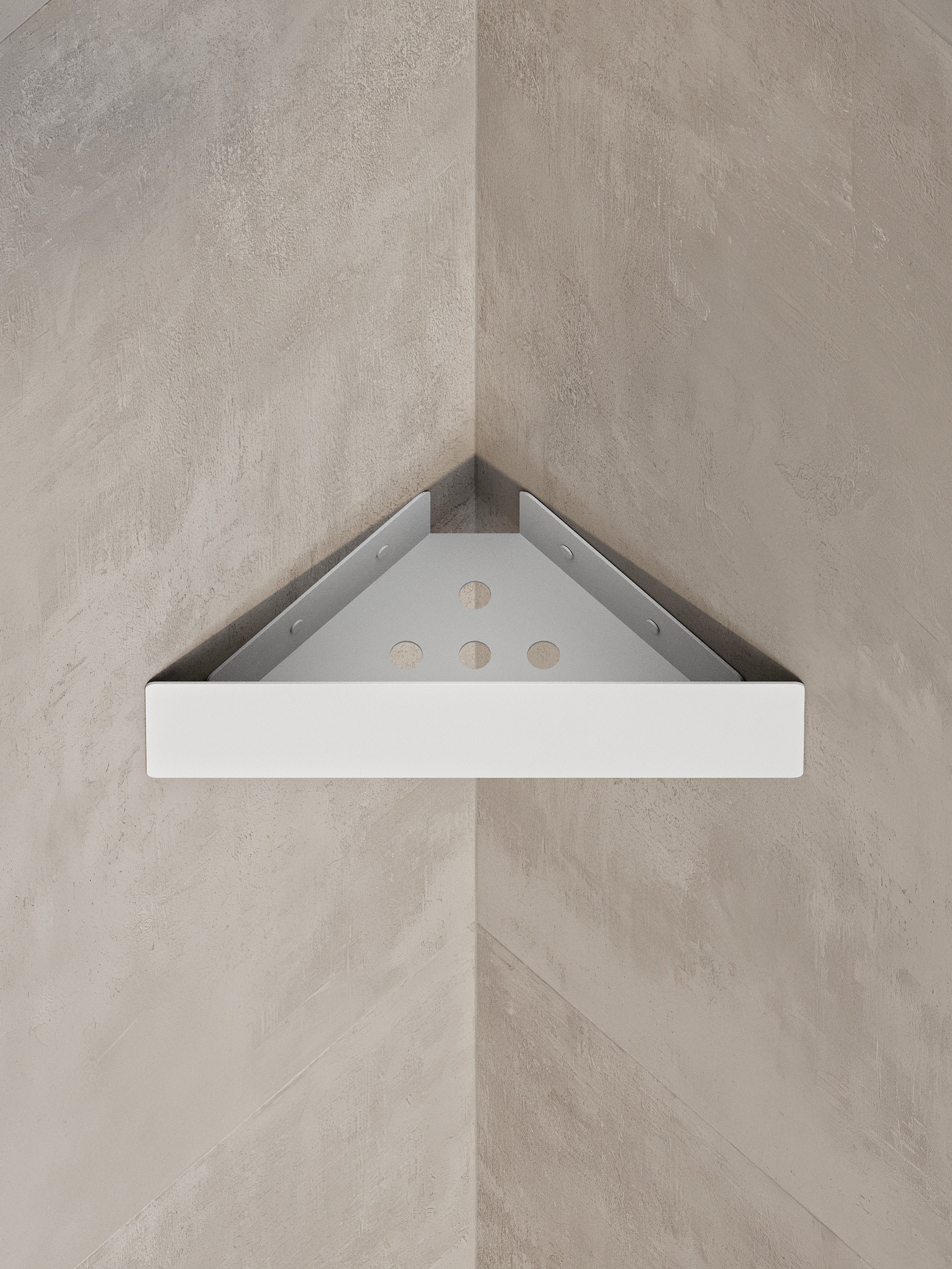 Wall-Mounted Corner Shower Shelf
