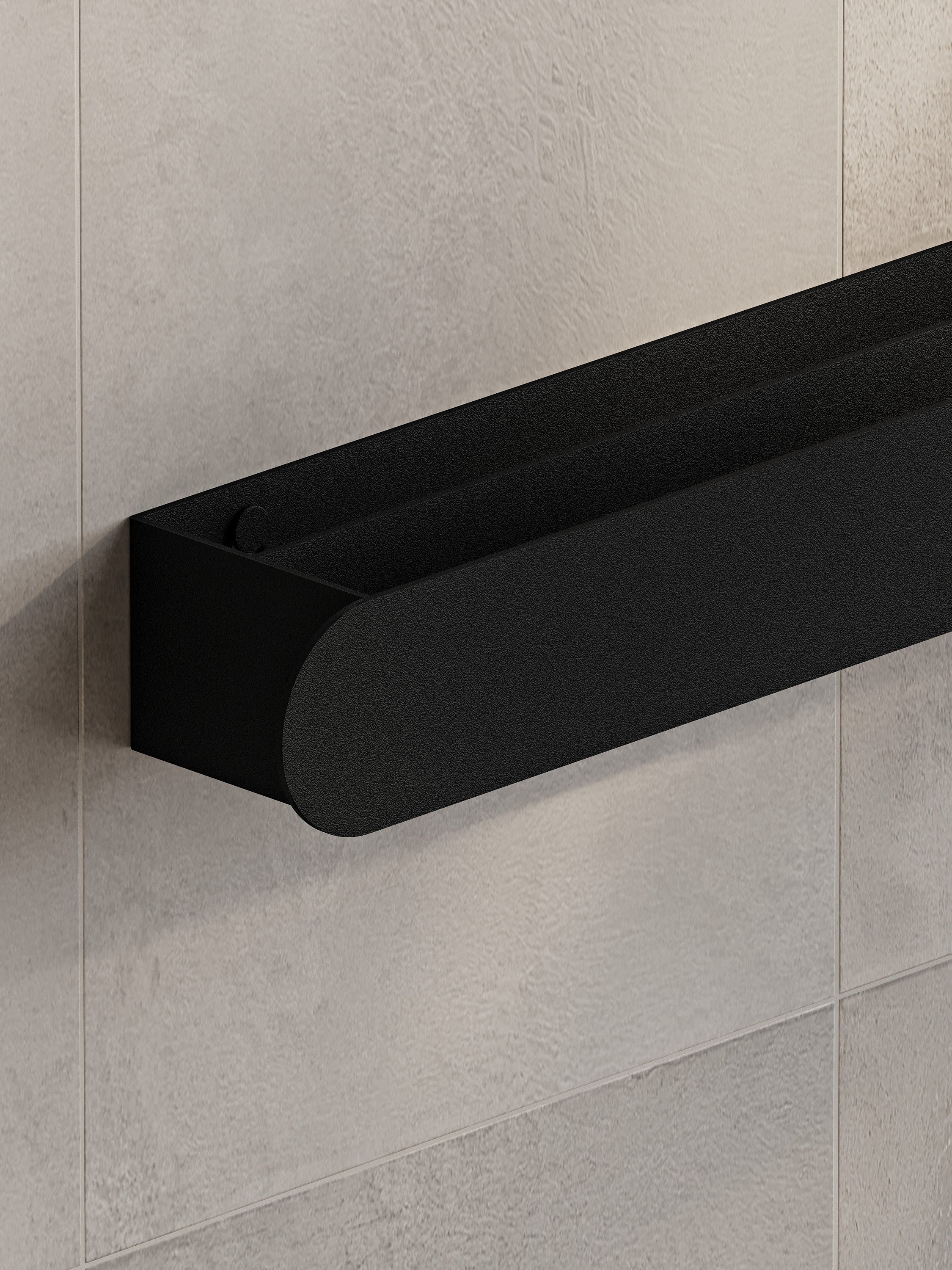 Wall-Mounted Steel Towel Bar