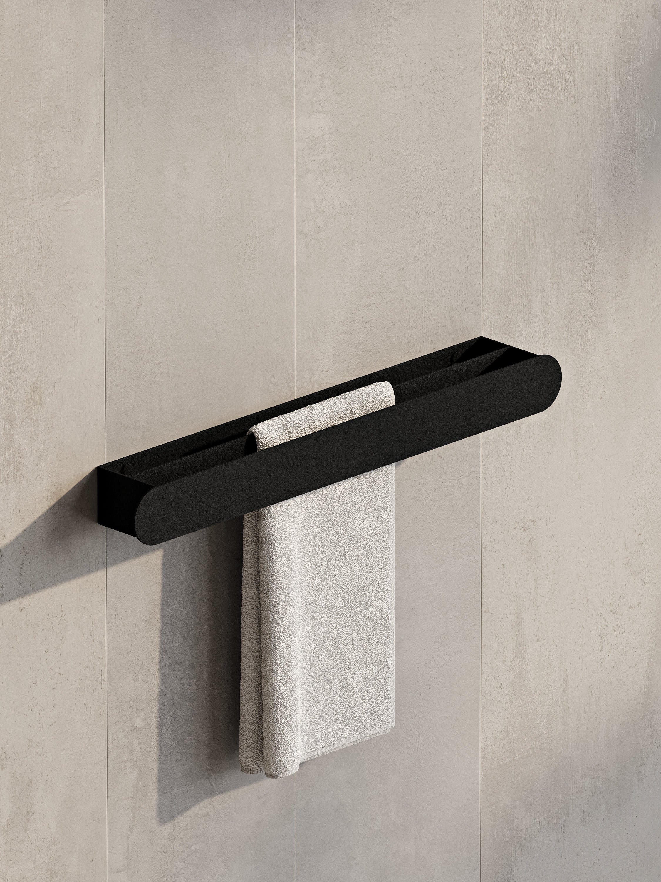 Portasciugamani in acciaio a parete