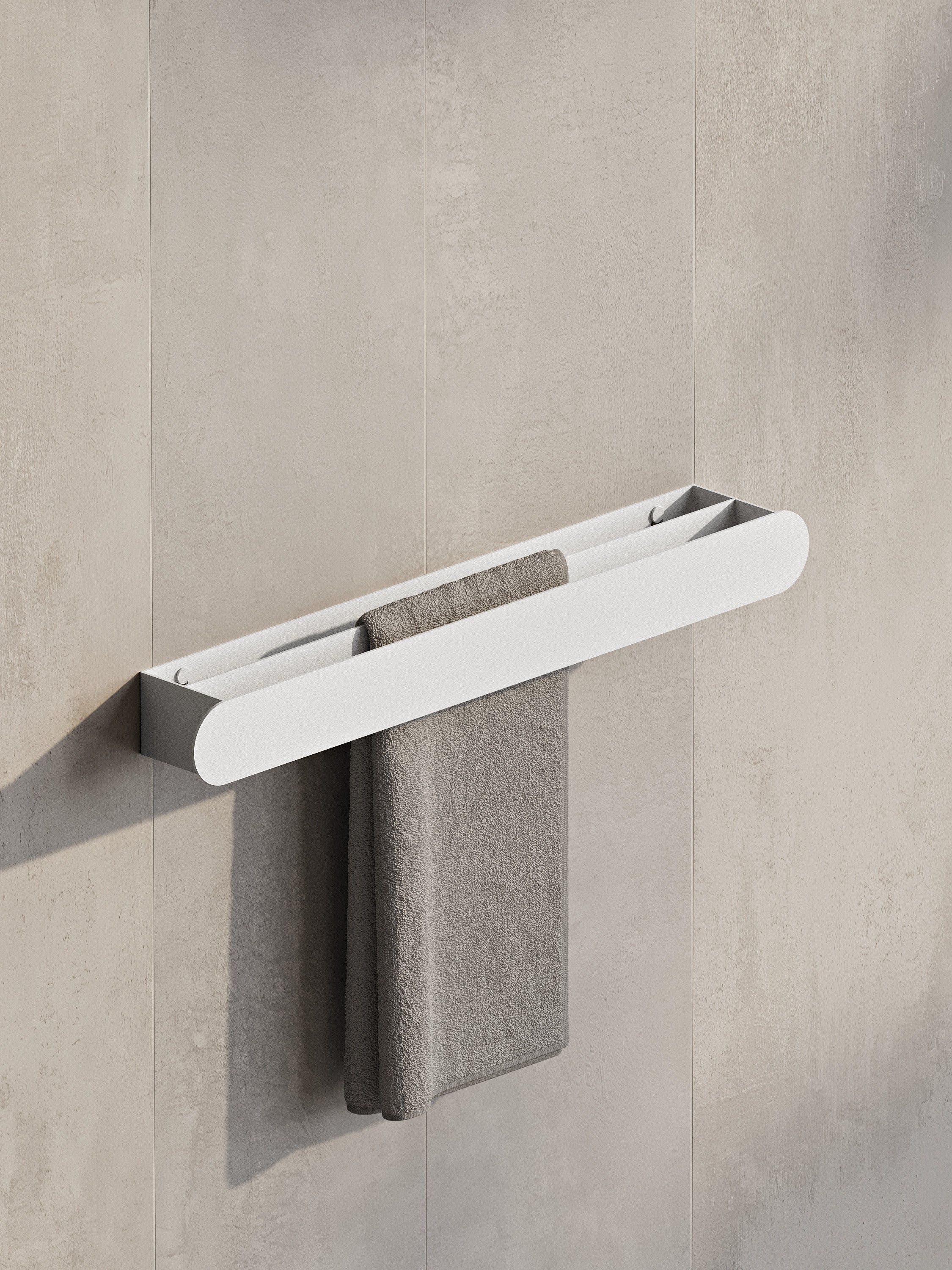 Wall-Mounted Steel Towel Bar