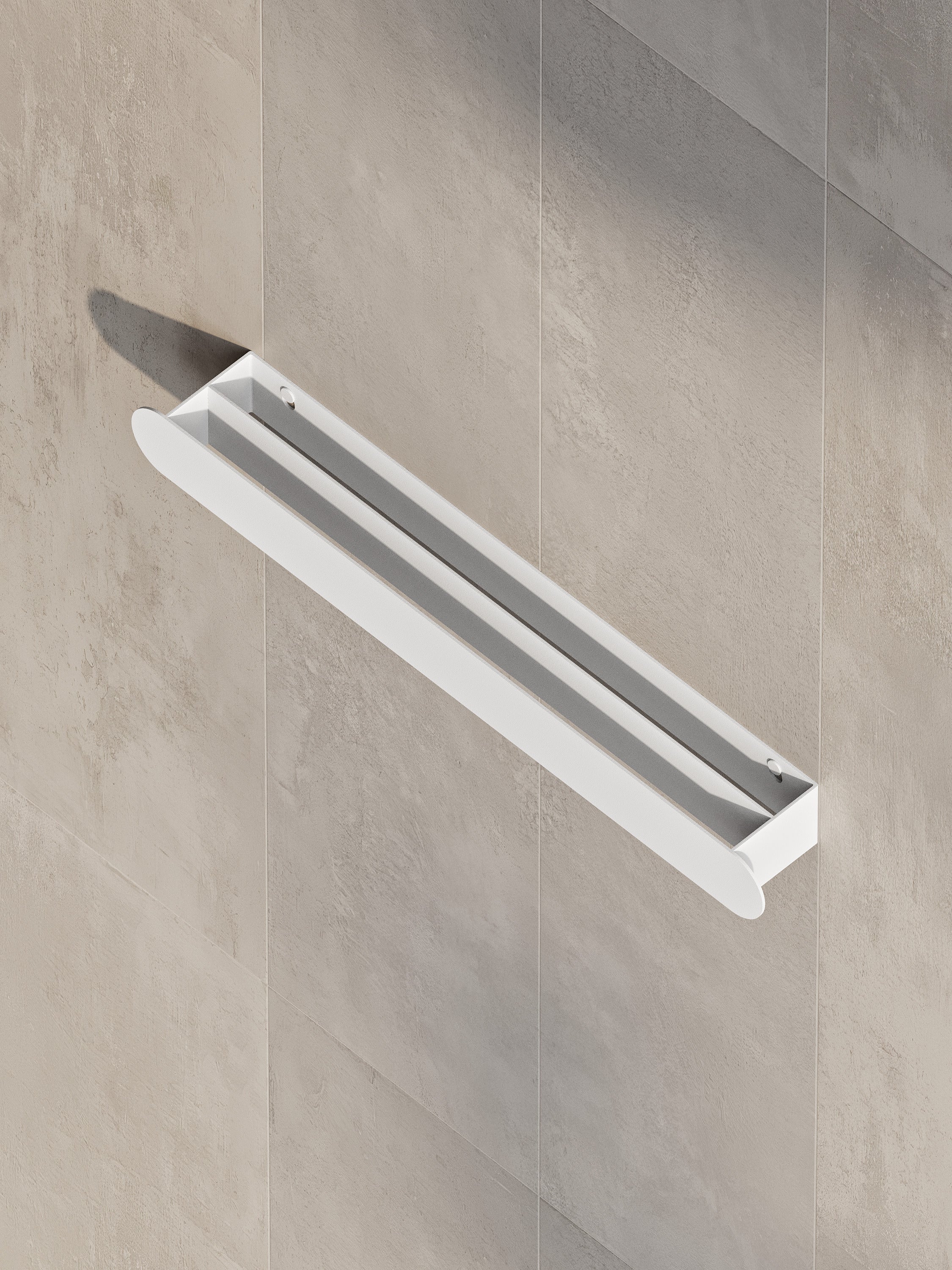 Portasciugamani in acciaio a parete