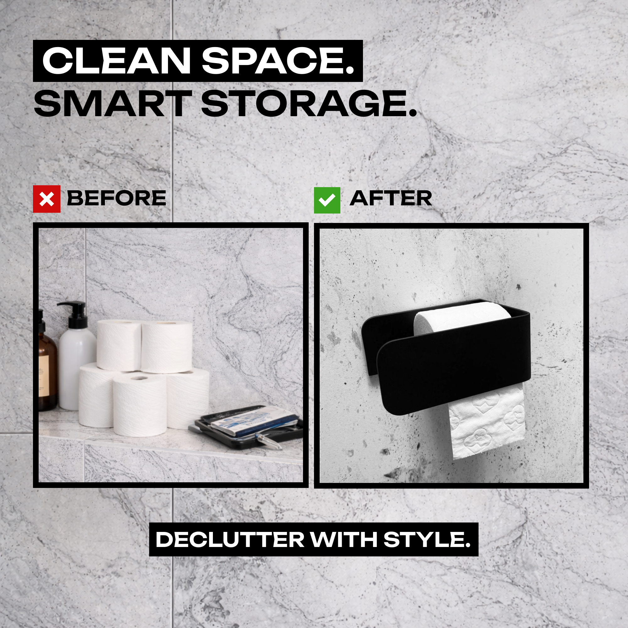 Wall-Mounted Steel Toilet Paper Holder
