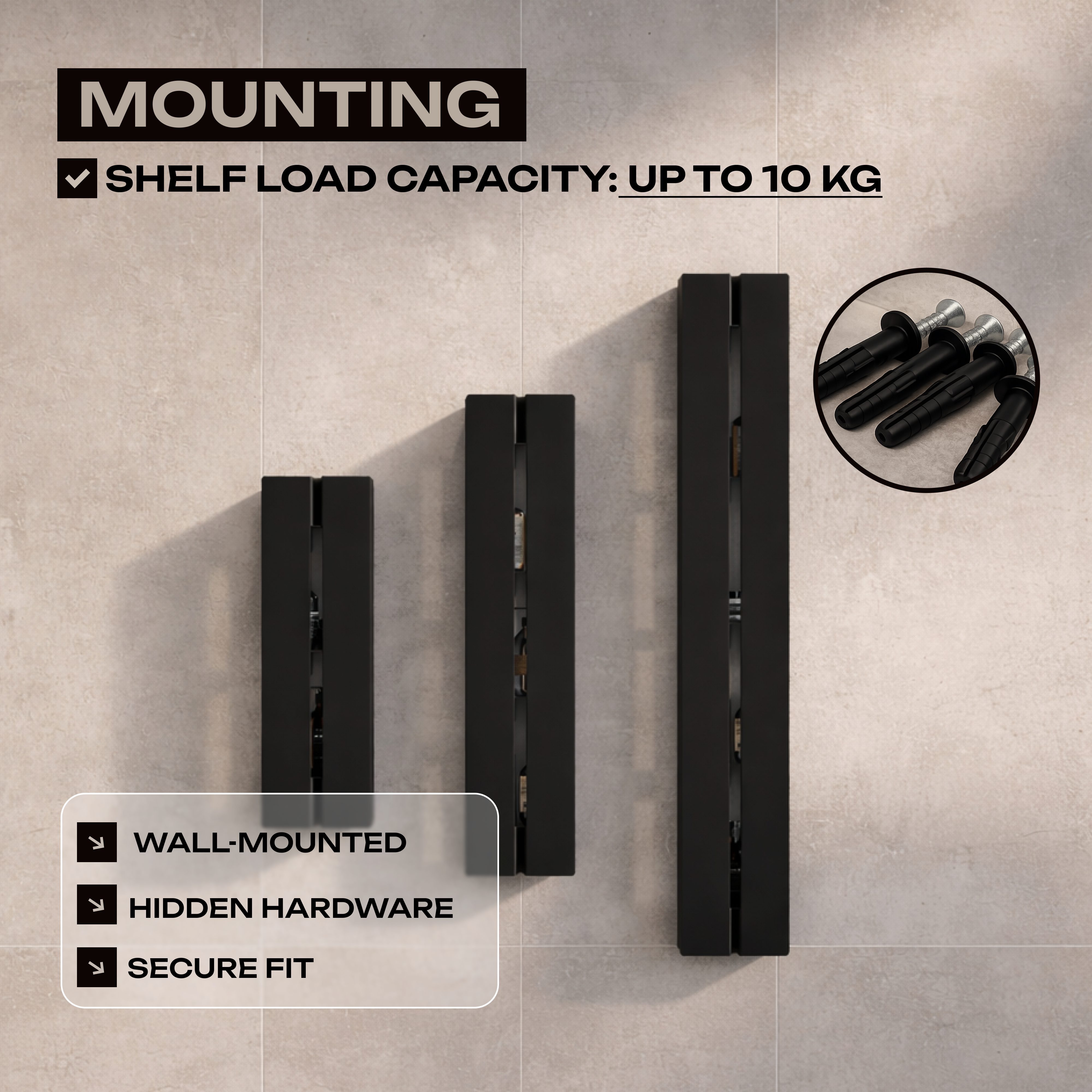 Vertical Metal Bathroom Shelf