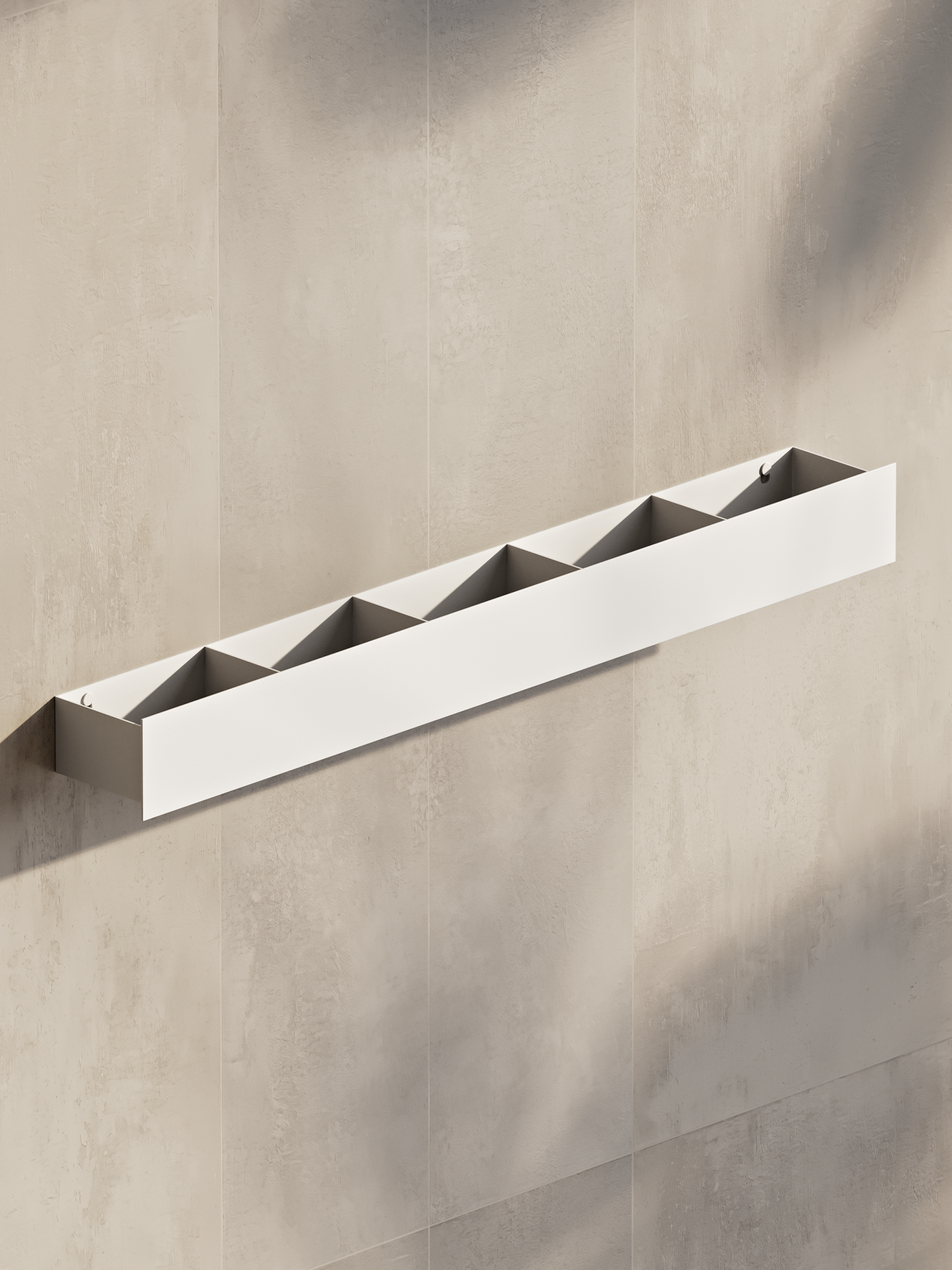 Wall-Mounted Metal Bathroom Shelf – Stainless Steel, Minimalist Design