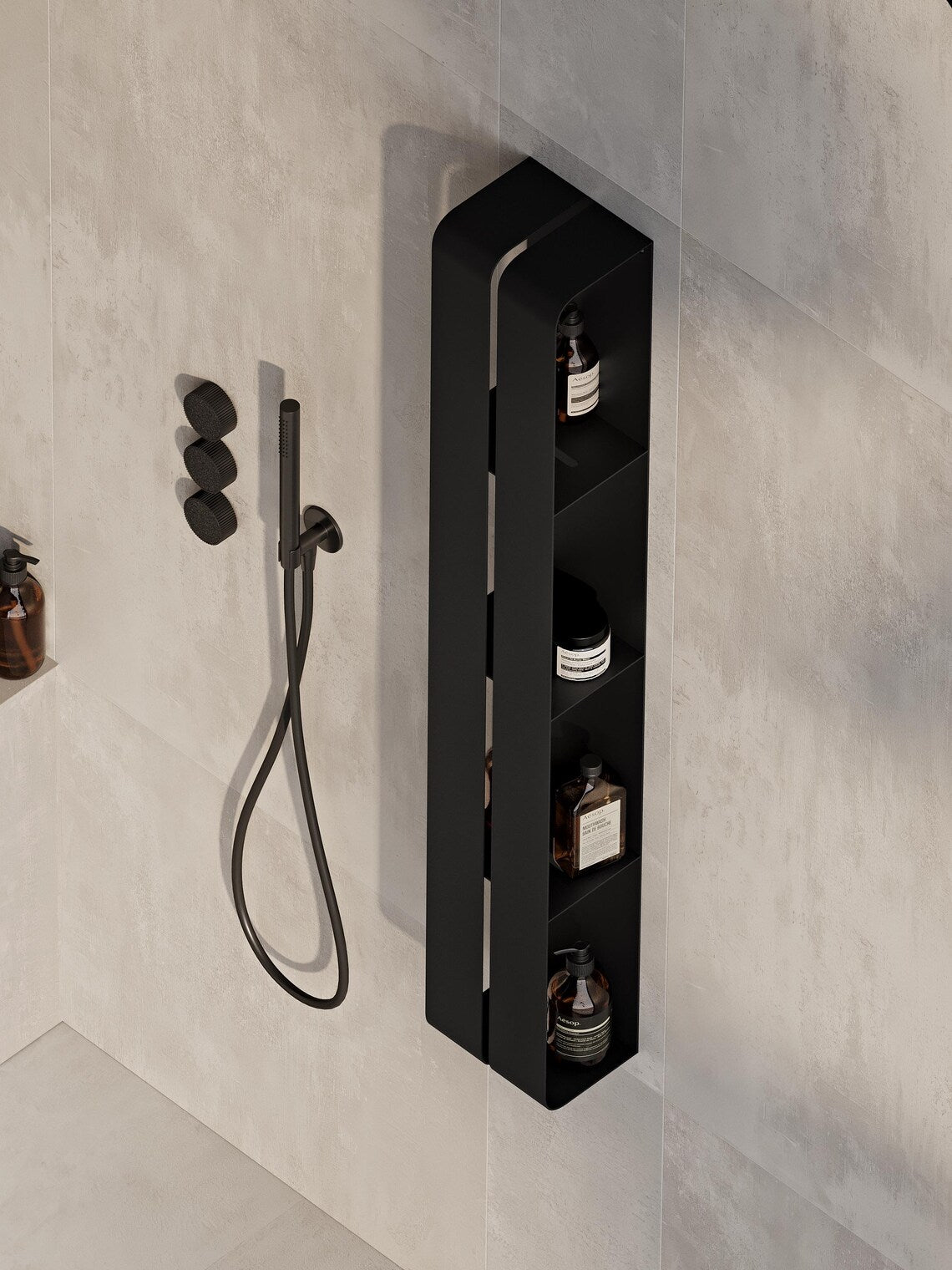 Vertical 3-Level Metal Shelf