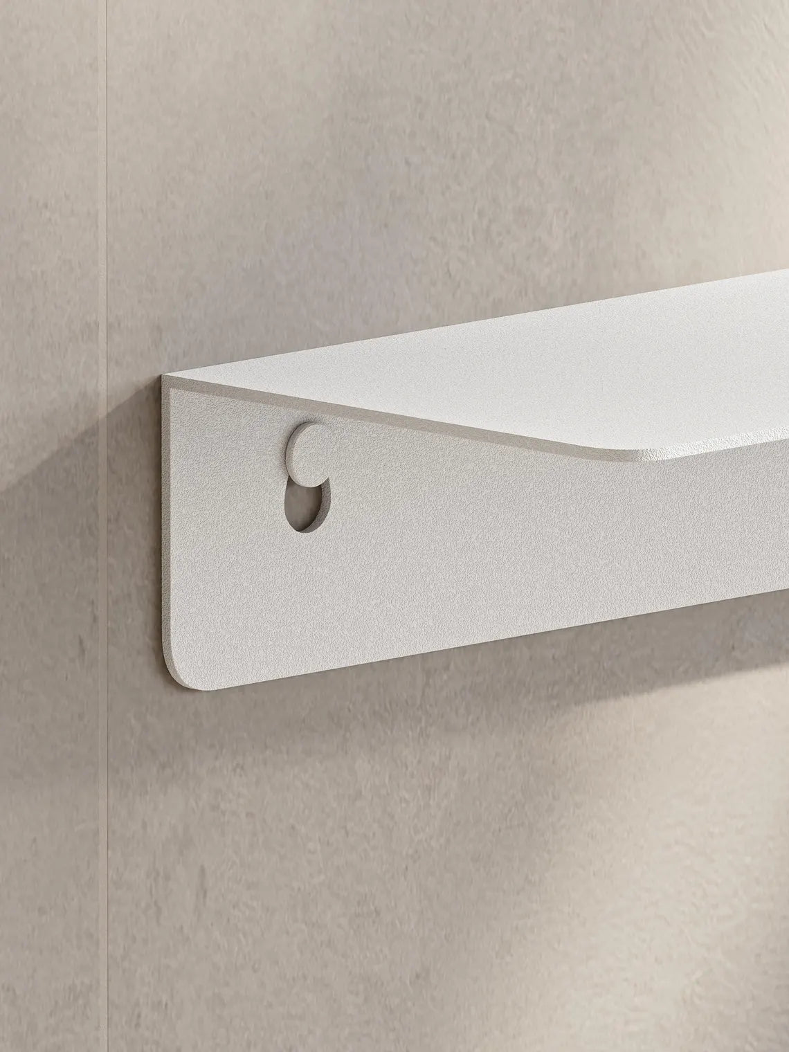 Wall-Mounted Metal Bathroom Shelf – Minimalist Floating Storage Shelf (Black or White)