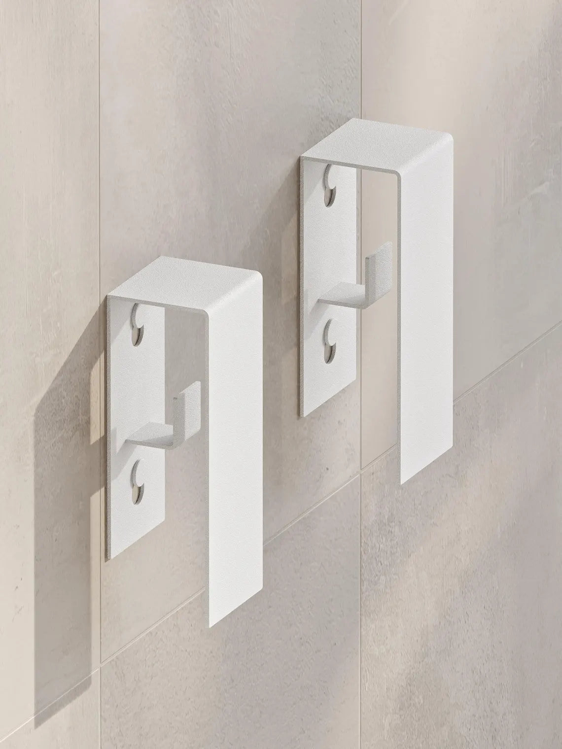 Ganci da parete in metallo nero per il bagno