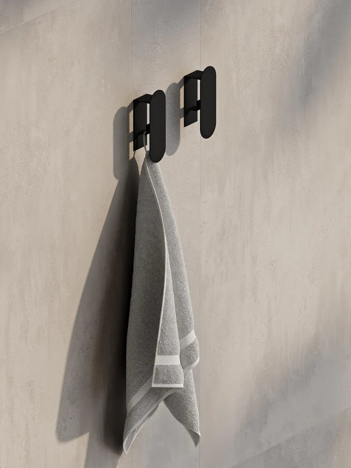 Gancio da parete minimalista in acciaio – Moderno portasciugamani e accappatoi per il bagno