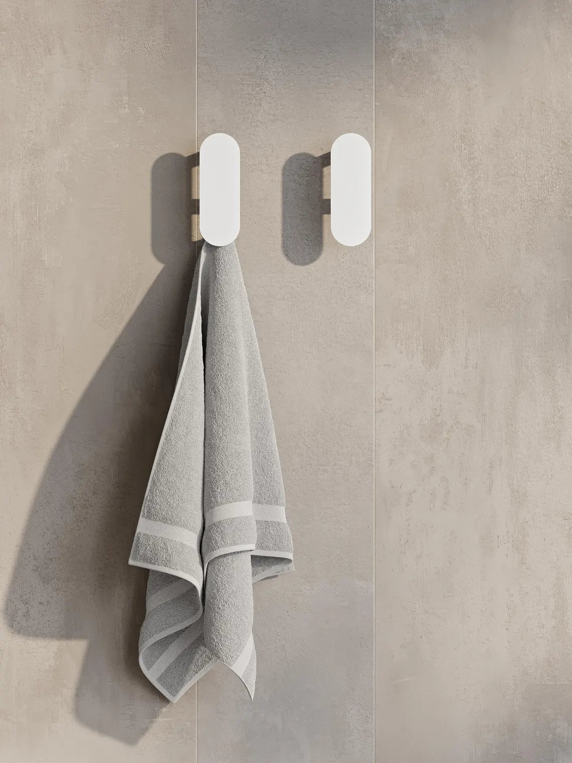 Gancio da parete minimalista in acciaio – Moderno portasciugamani e accappatoi per il bagno