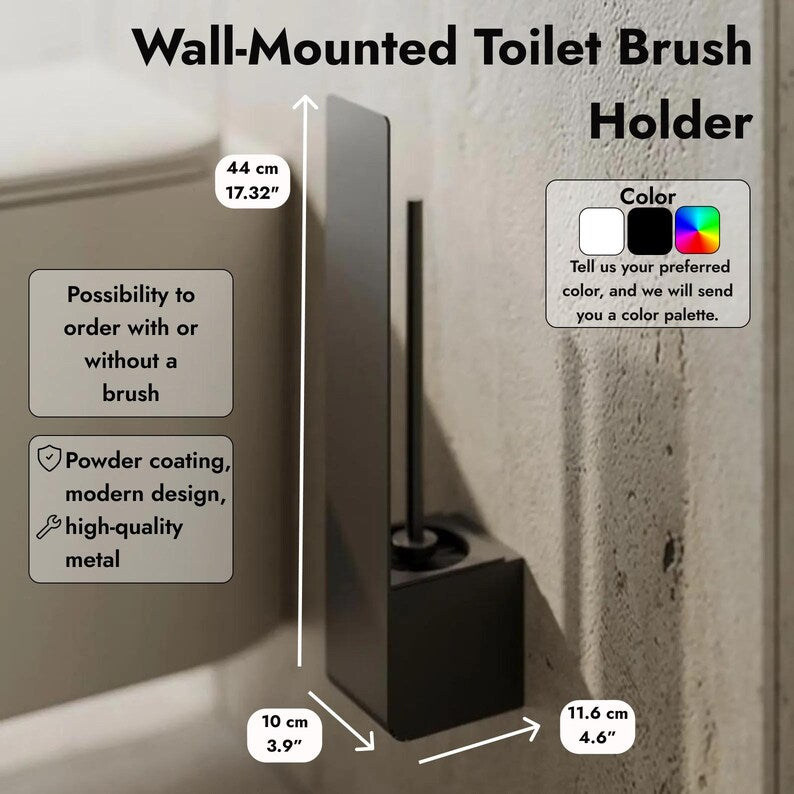 Modern Wall Mounted Toilet Brush Holder