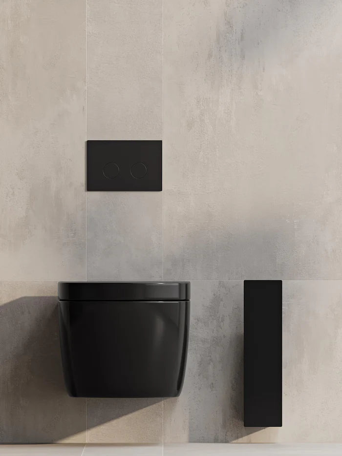 Porta scopino da parete – Organizzatore minimalista per il bagno