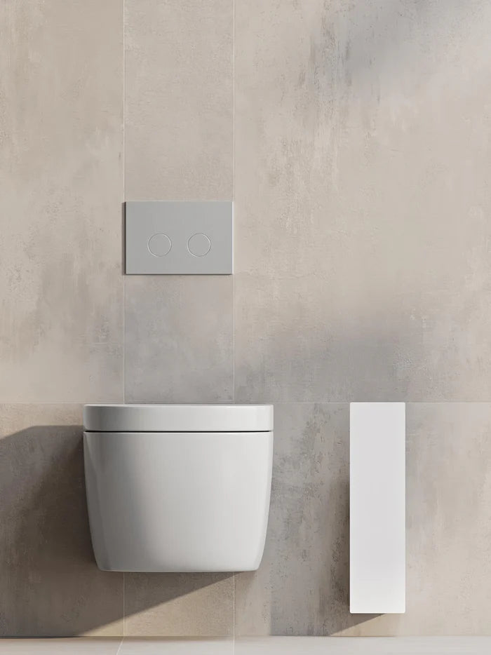 Porta scopino da parete – Organizzatore minimalista per il bagno
